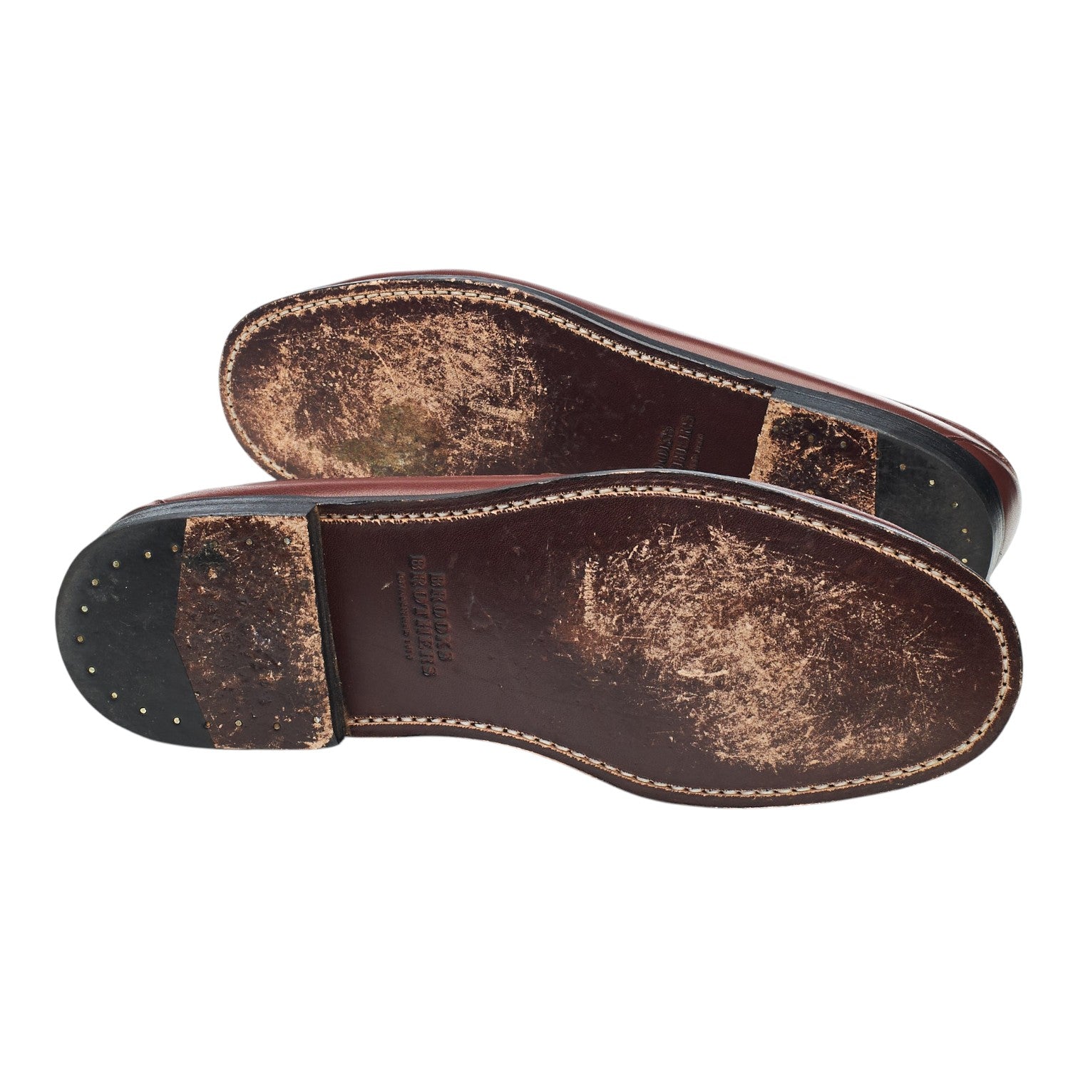 Brooks Brothers Penny mocassins marron cuir pointure UK 8.5