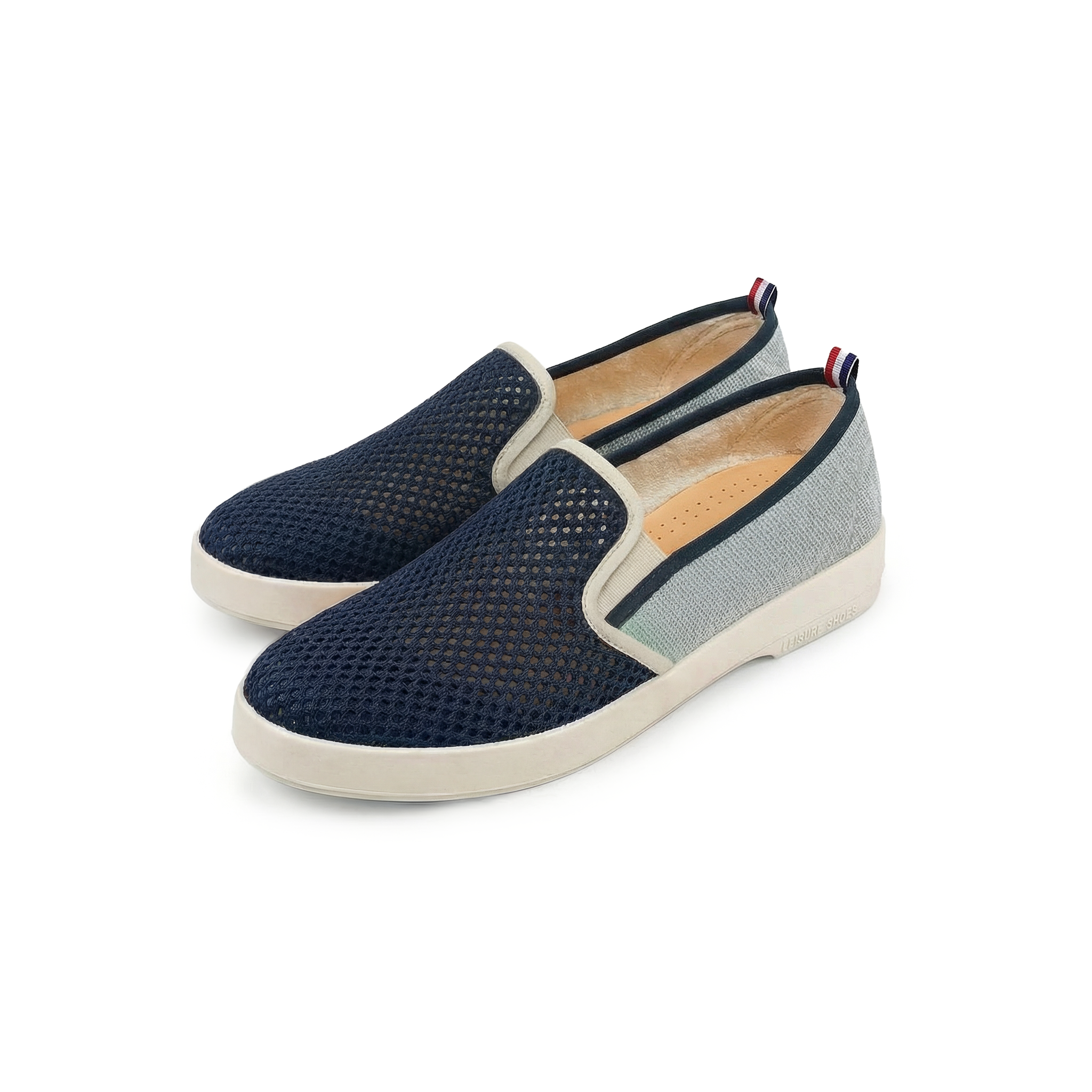 Rivieras Classic Enfant Match Marine Gris espadrilles enfant
