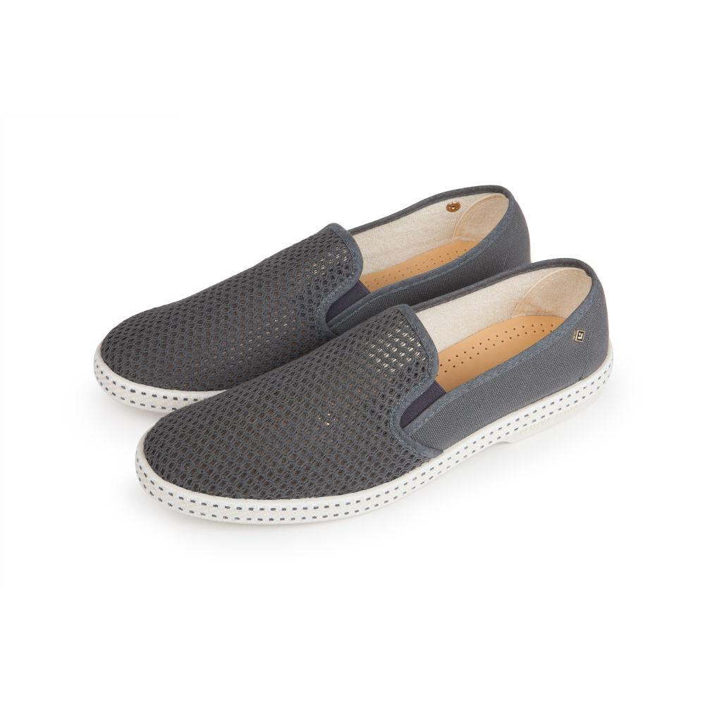 Rivieras Classic 2037 espadrille toile anthracite mesh