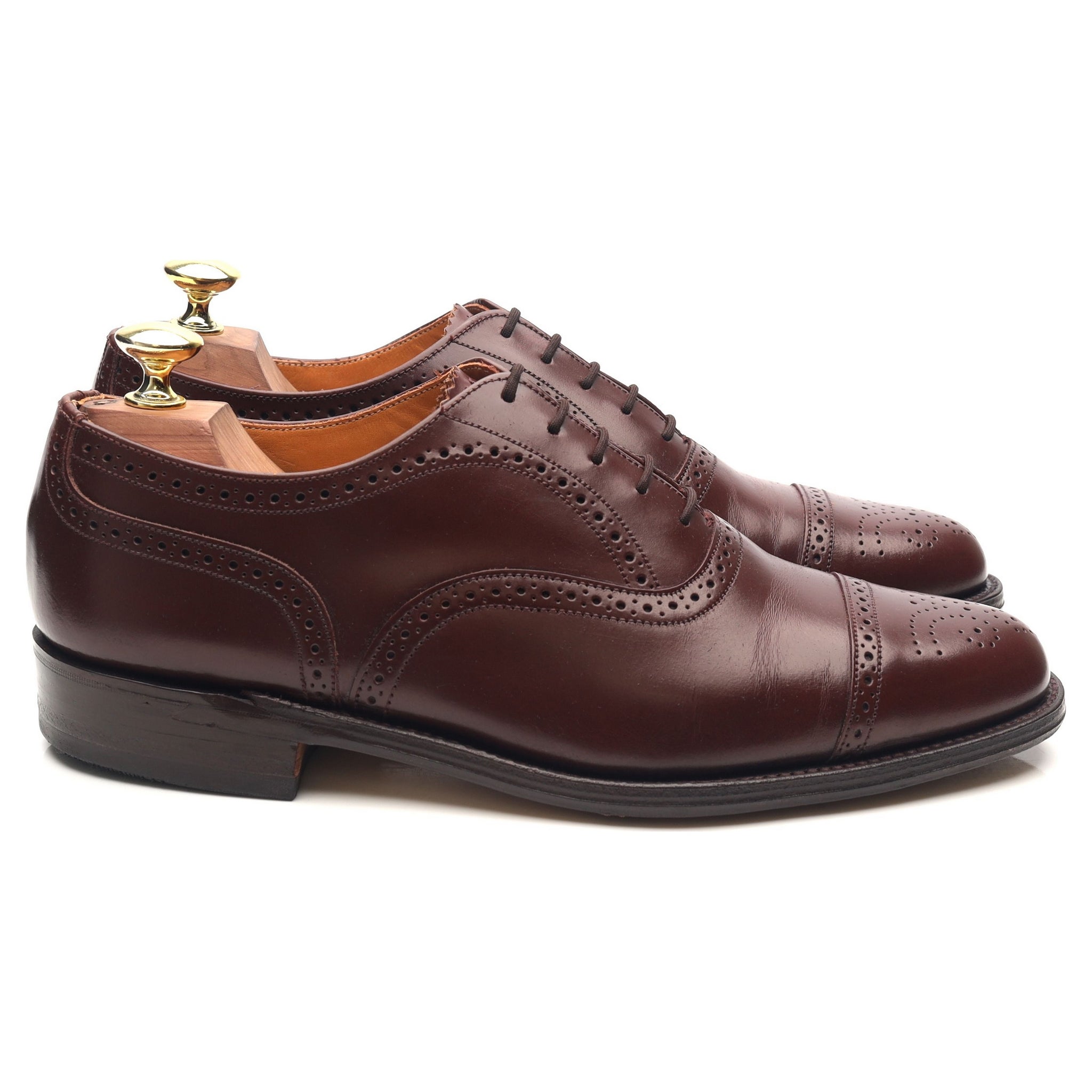Loake chaussures oxford cuir bordeaux pointure UK 7