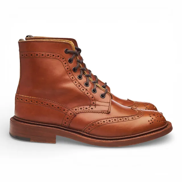 Tricker's Stephy bottines brogues cuir camel UK 4.5
