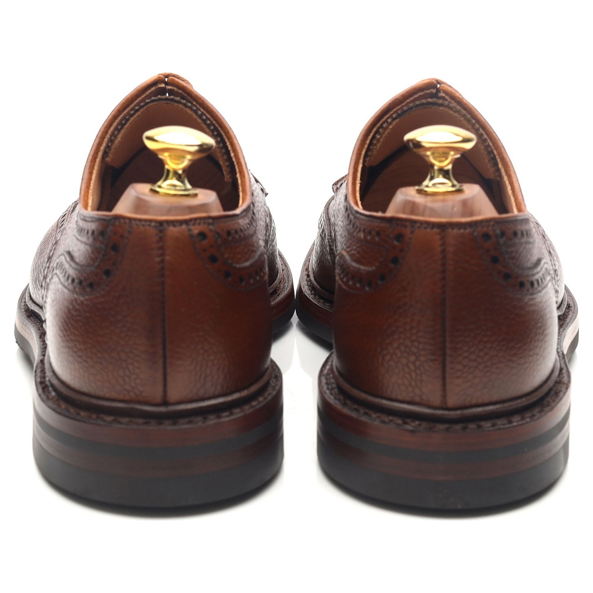 Crockett & Jones Pembroke derby cuir grainé marron UK 8.5