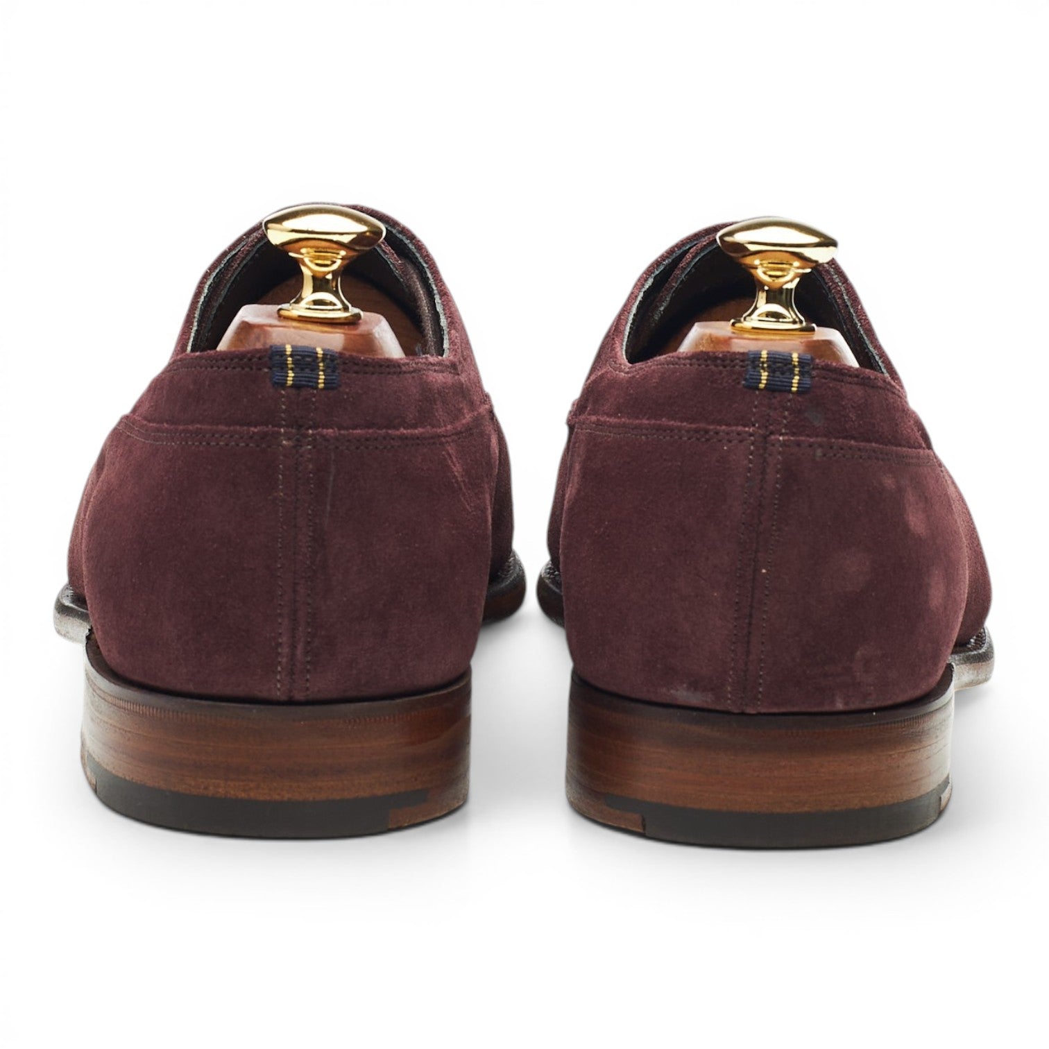 Gieves & Hawkes oxford daim bordeaux UK 9