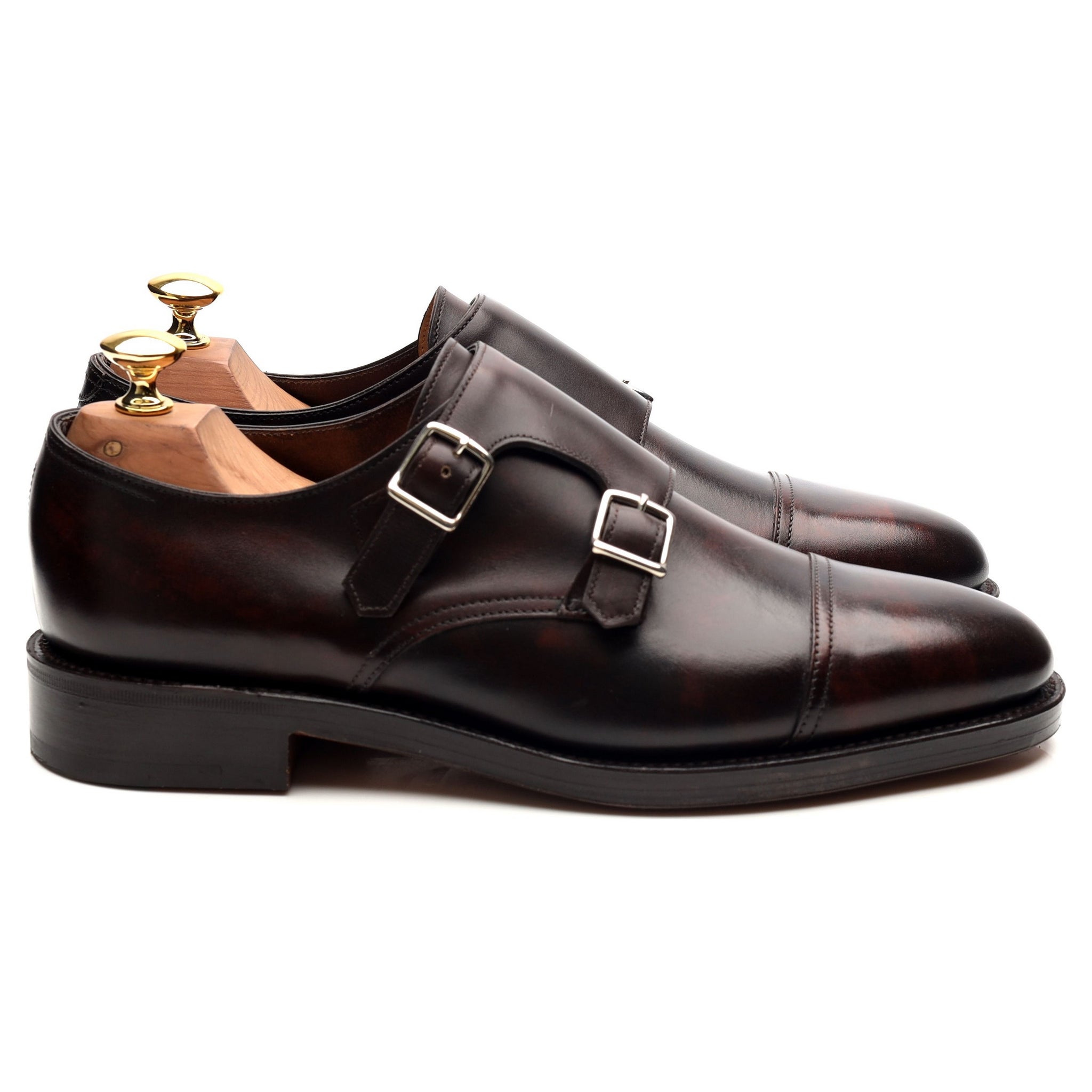 John Lobb William derbies double boucle marron UK 6.5