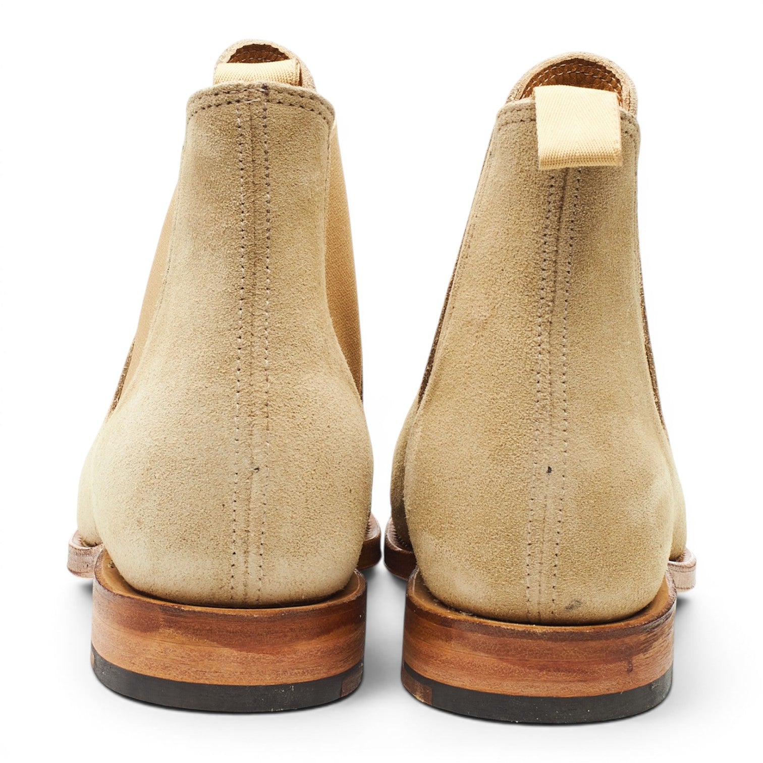 Viberg Chelsea bottine suède beige 6,5 semelle cuir