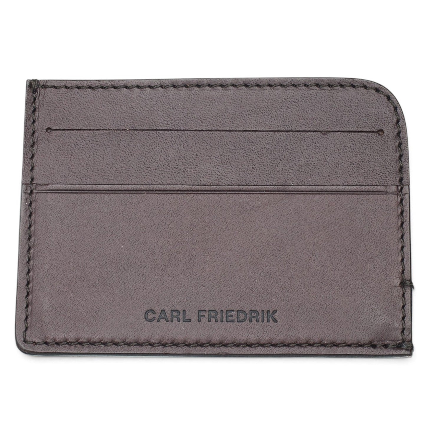 Carl Friedrik Hatton porte-cartes cuir marron