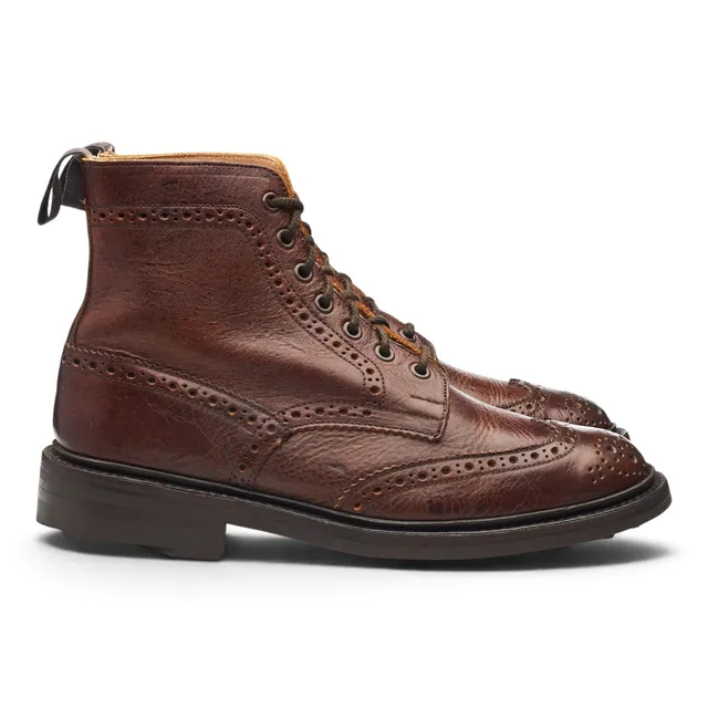 Tricker's Stow boots cuir kudu marron UK 8