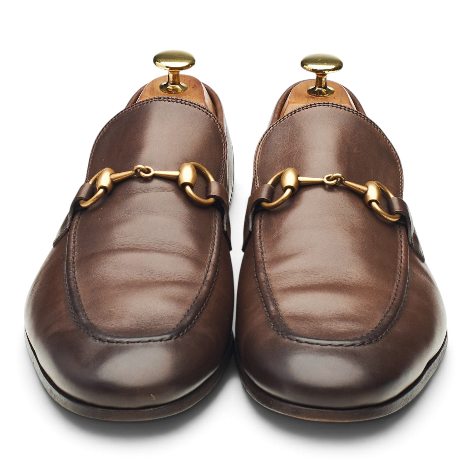 Gucci Jordaan mocassin mors cuir marron 8,5 UK