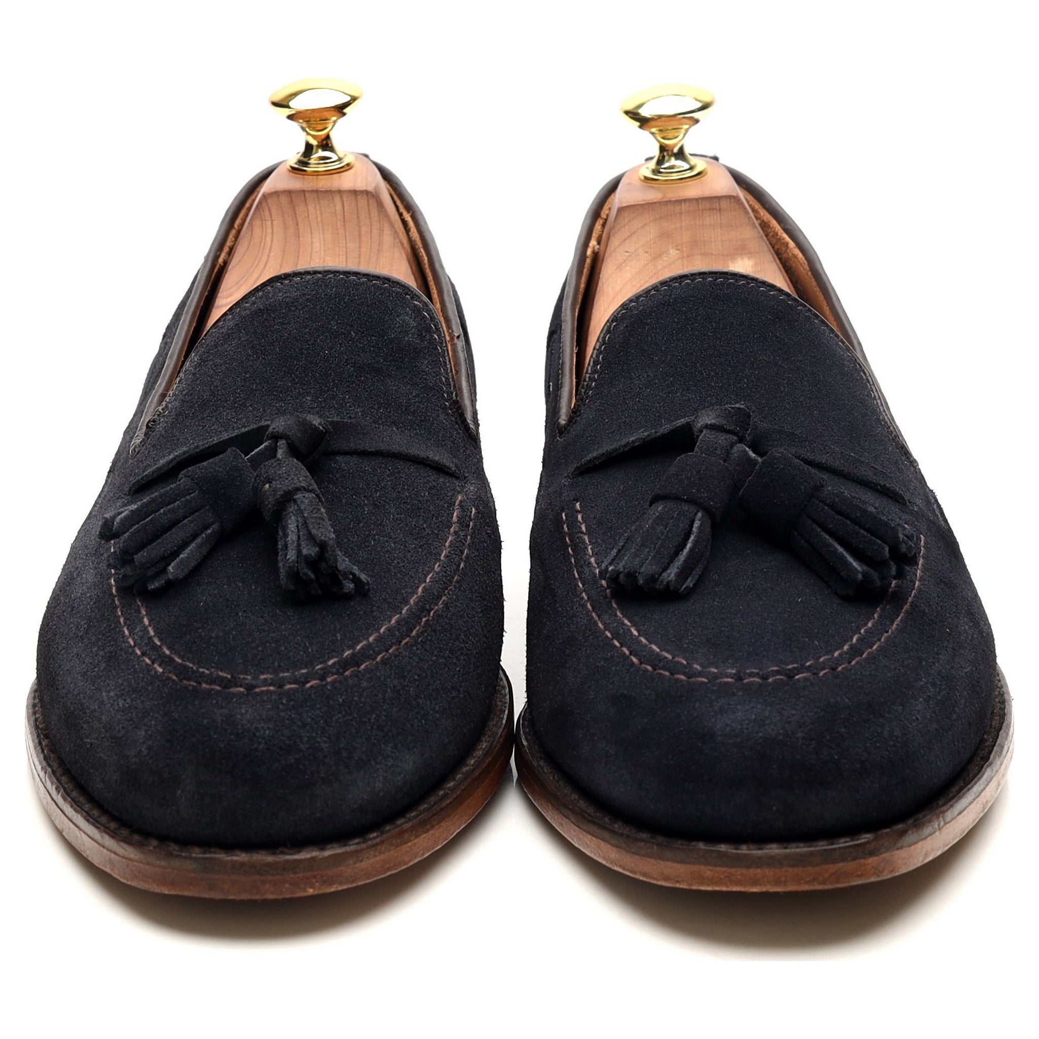 Loake Lincoln mocassin daim bleu UK 8
