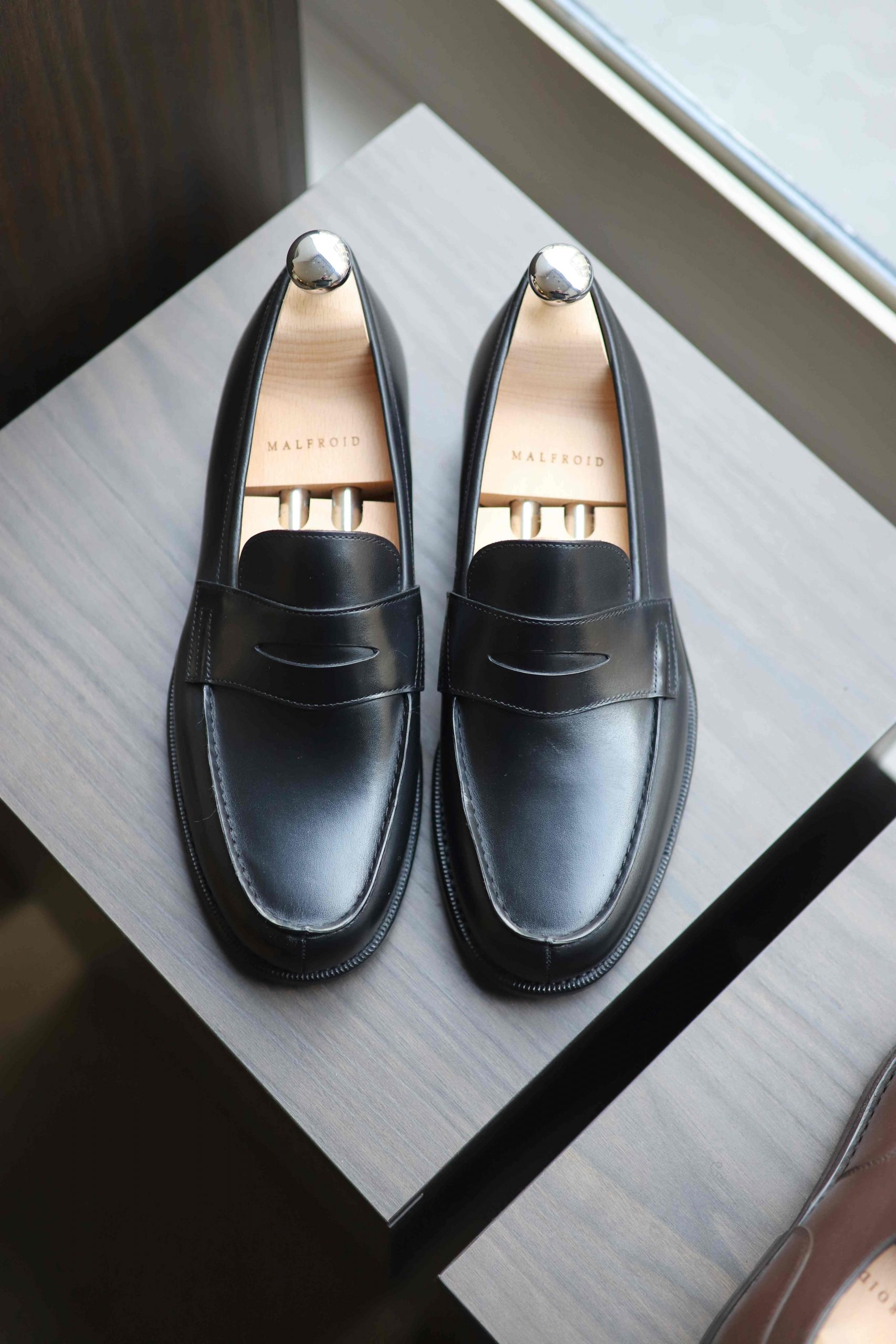 Malfroid Tilsitt mocassin cuir noir semelle cuir