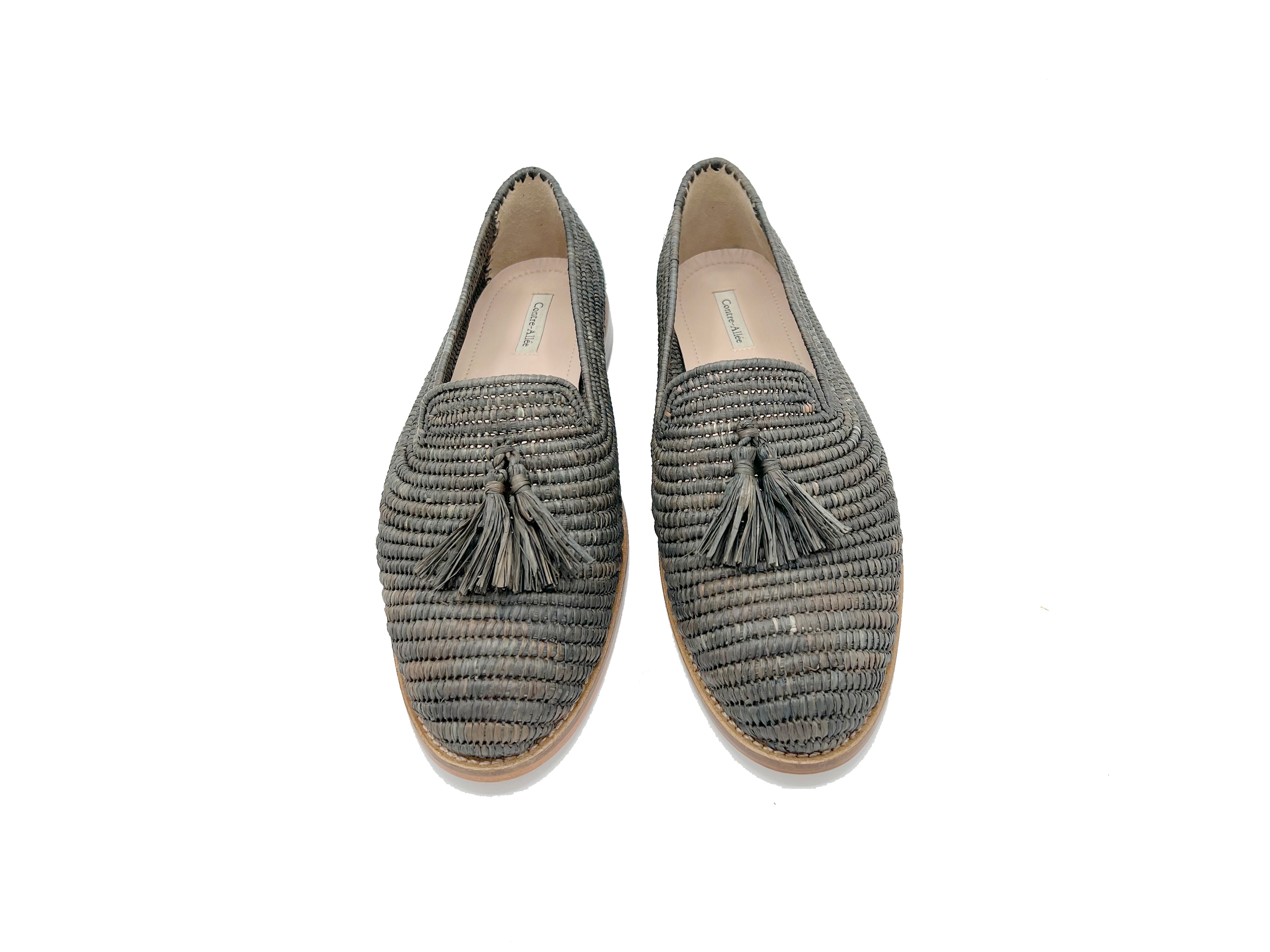 Contre-Allée Gironde mocassin homme raphia naturel