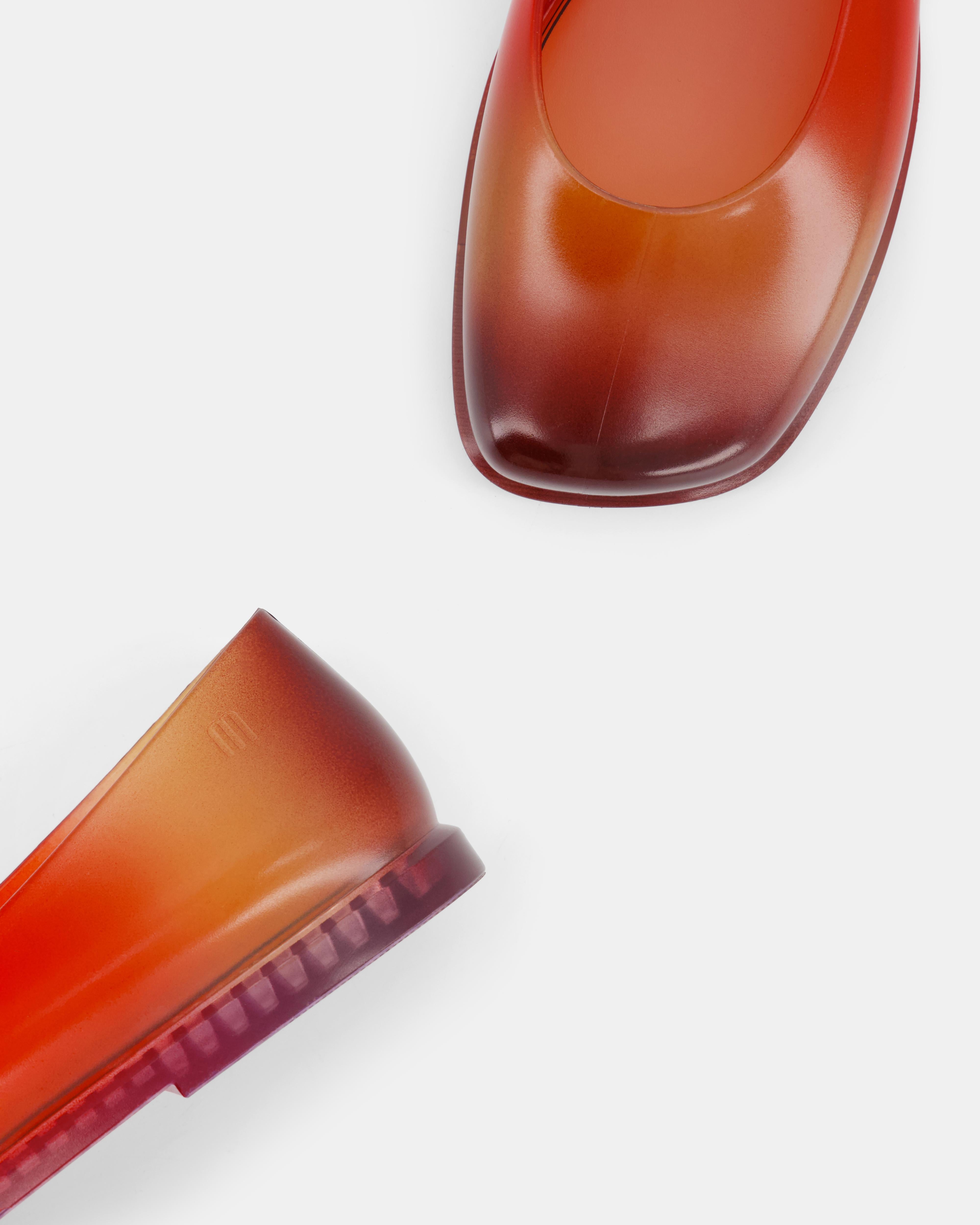 Nodaleto x Melissa Ruby ballerines orange sunset