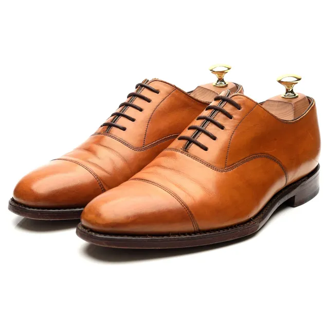 Loake 1880 Aldwych richelieu cuir tabac UK 6.5
