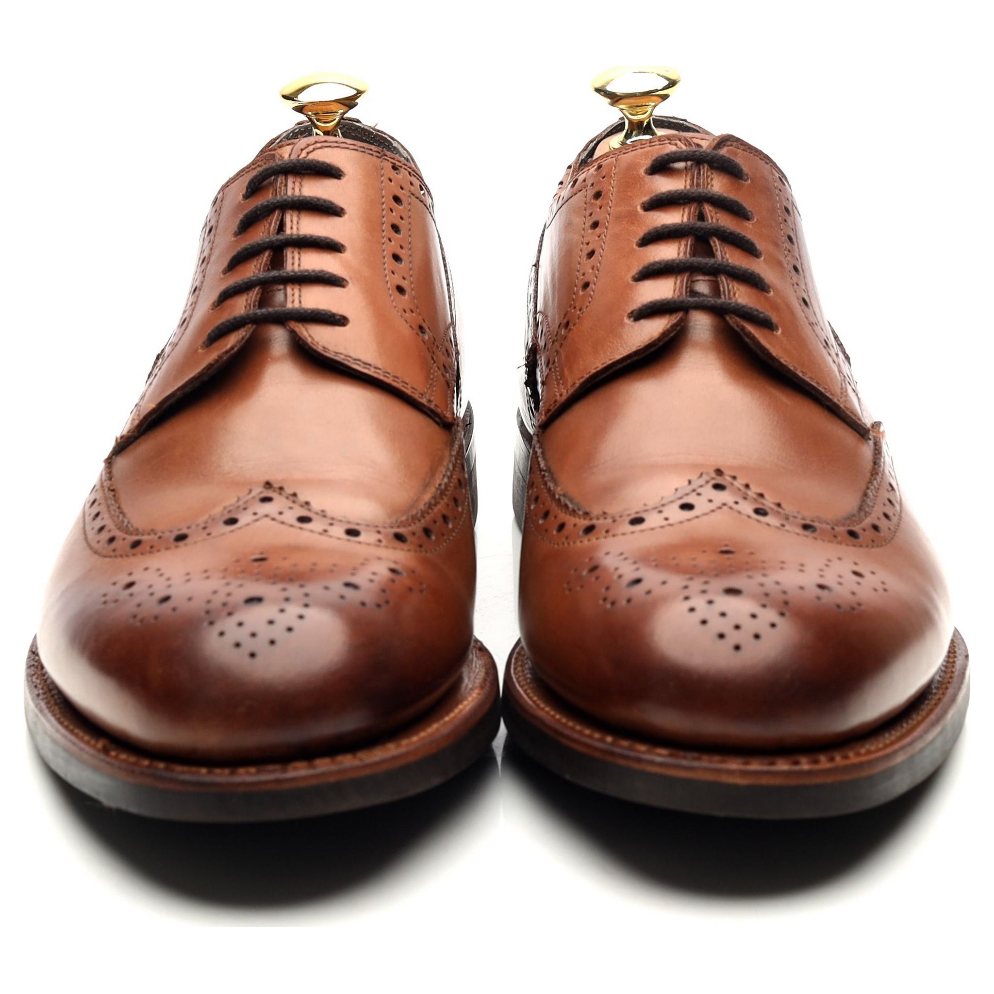 Herring Bath derby cuir cognac UK 8