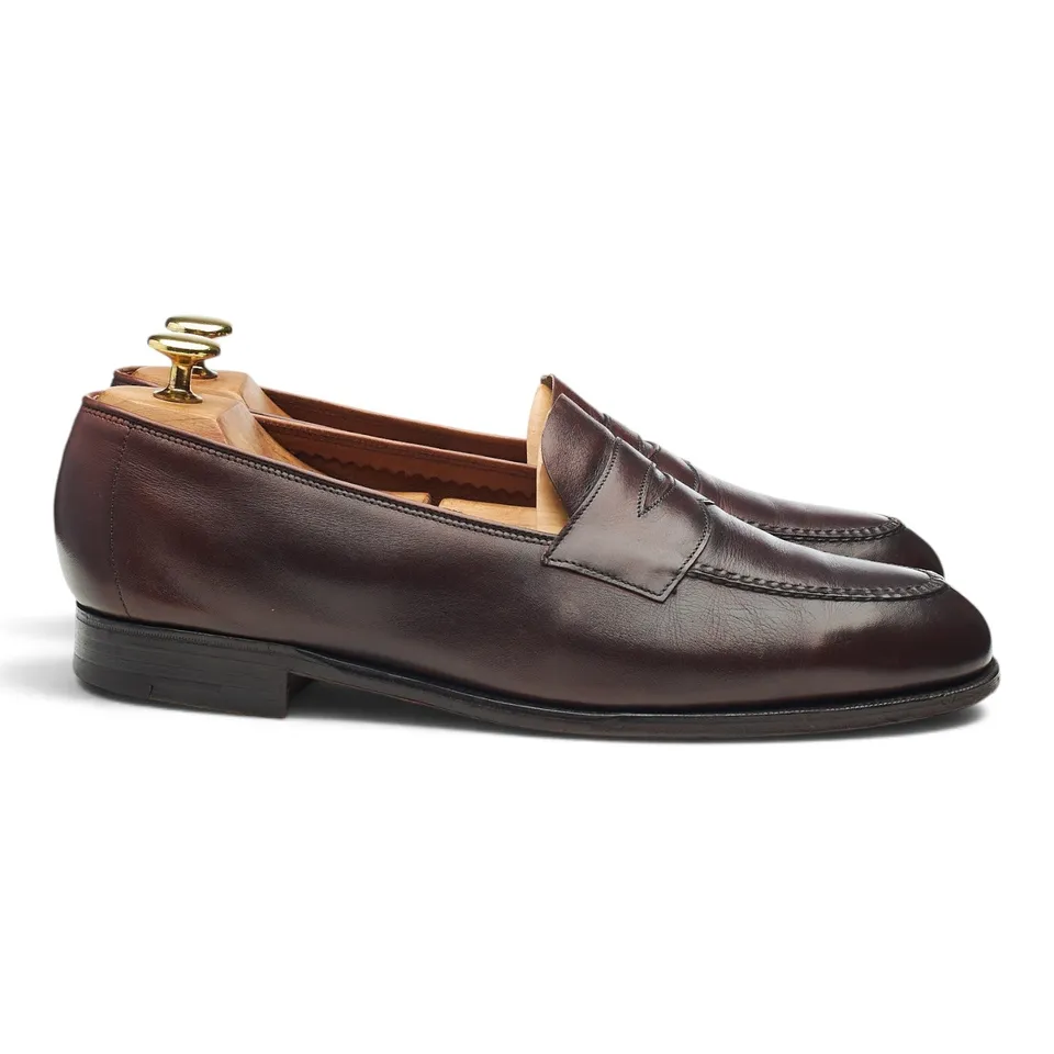 Wildsmith Harrow mocassins cuir marron foncé UK 8