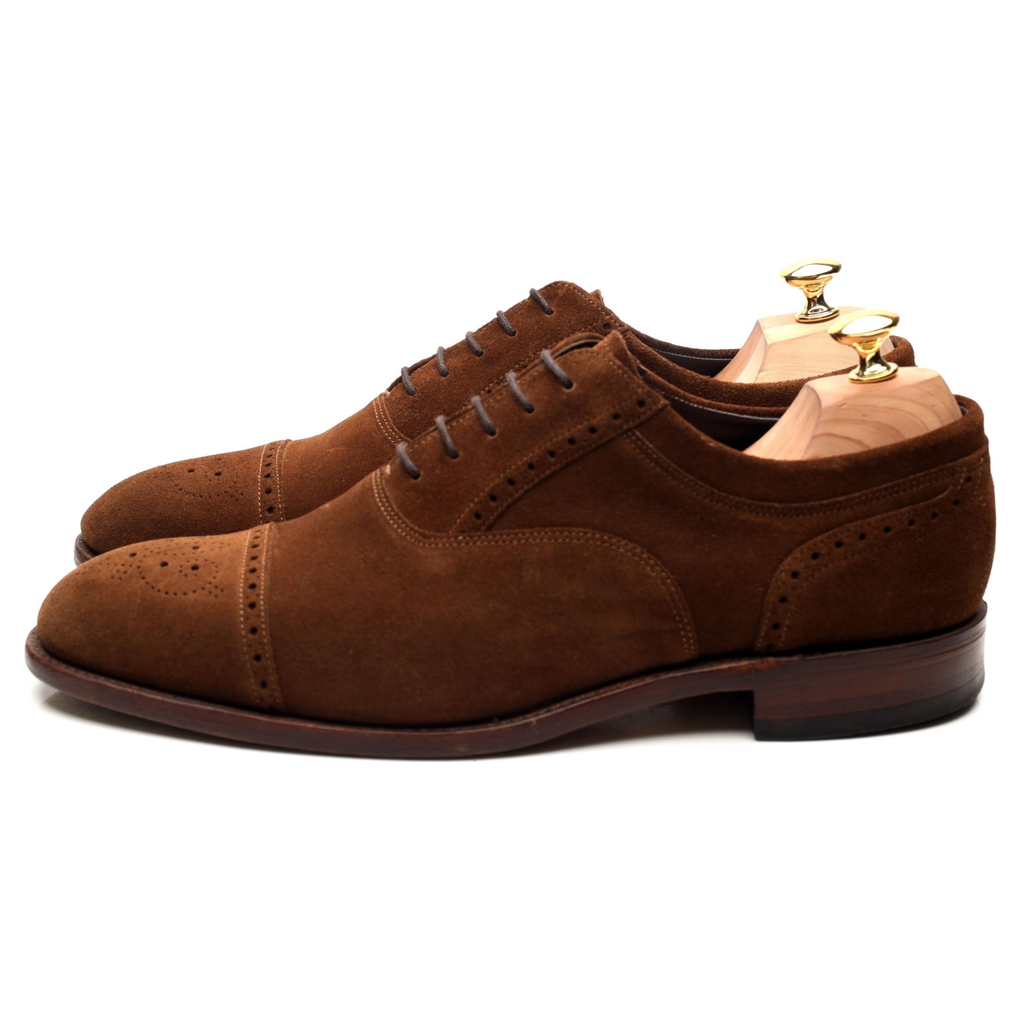 Loake Higham richelieu brogue daim marron 11 UK