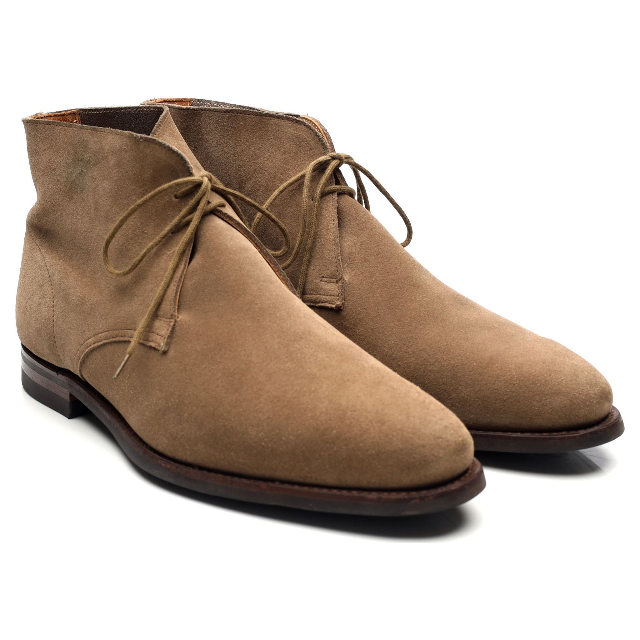 Crockett & Jones Sulgrave boots chukka daim pierre UK 8.5