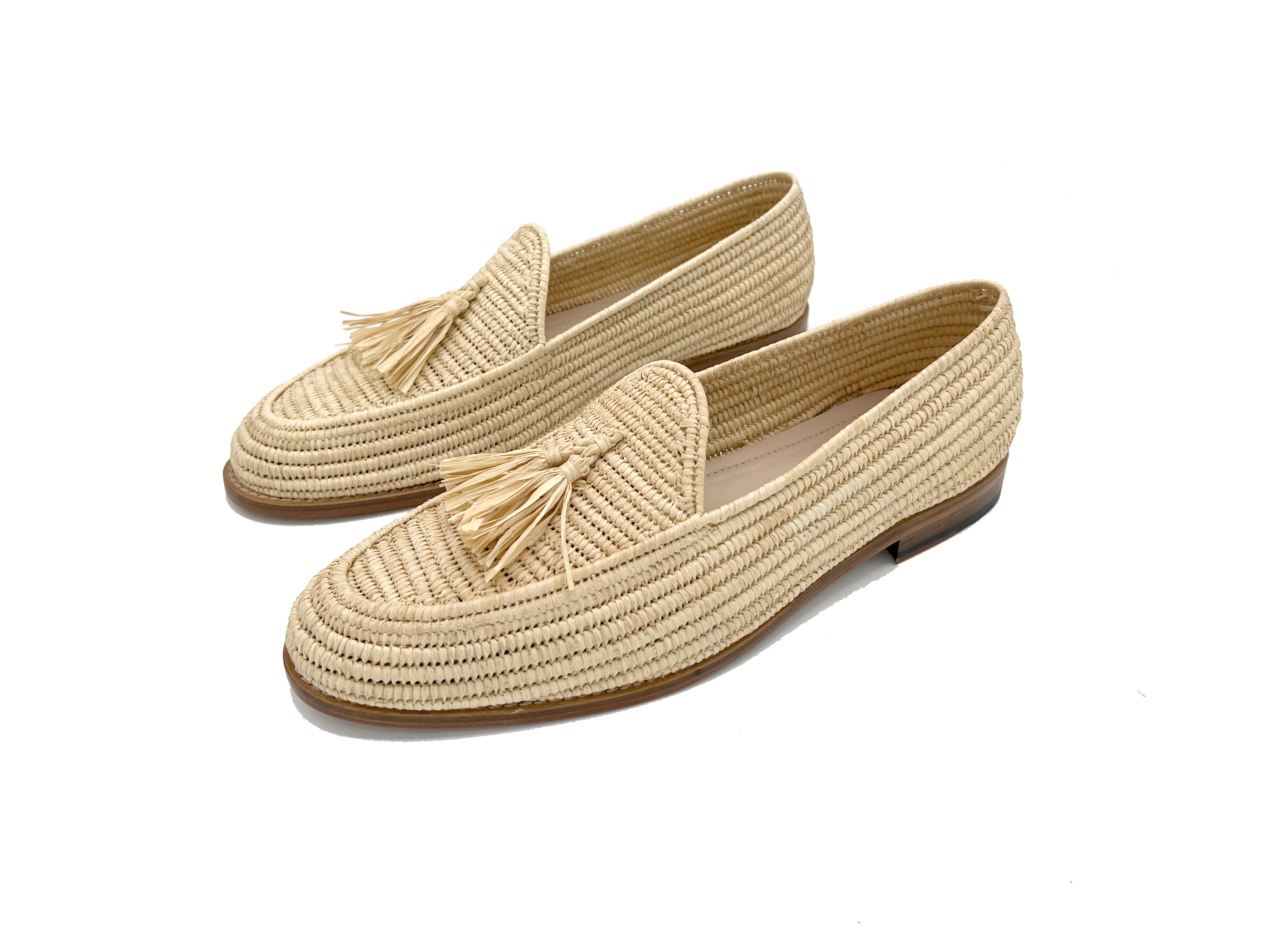 Contre-Allée Bachko mocassin raphia homme