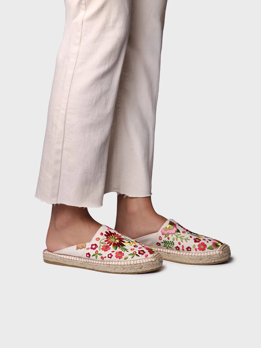 Toni Pons ROVIRA mules espadrilles toile brodée