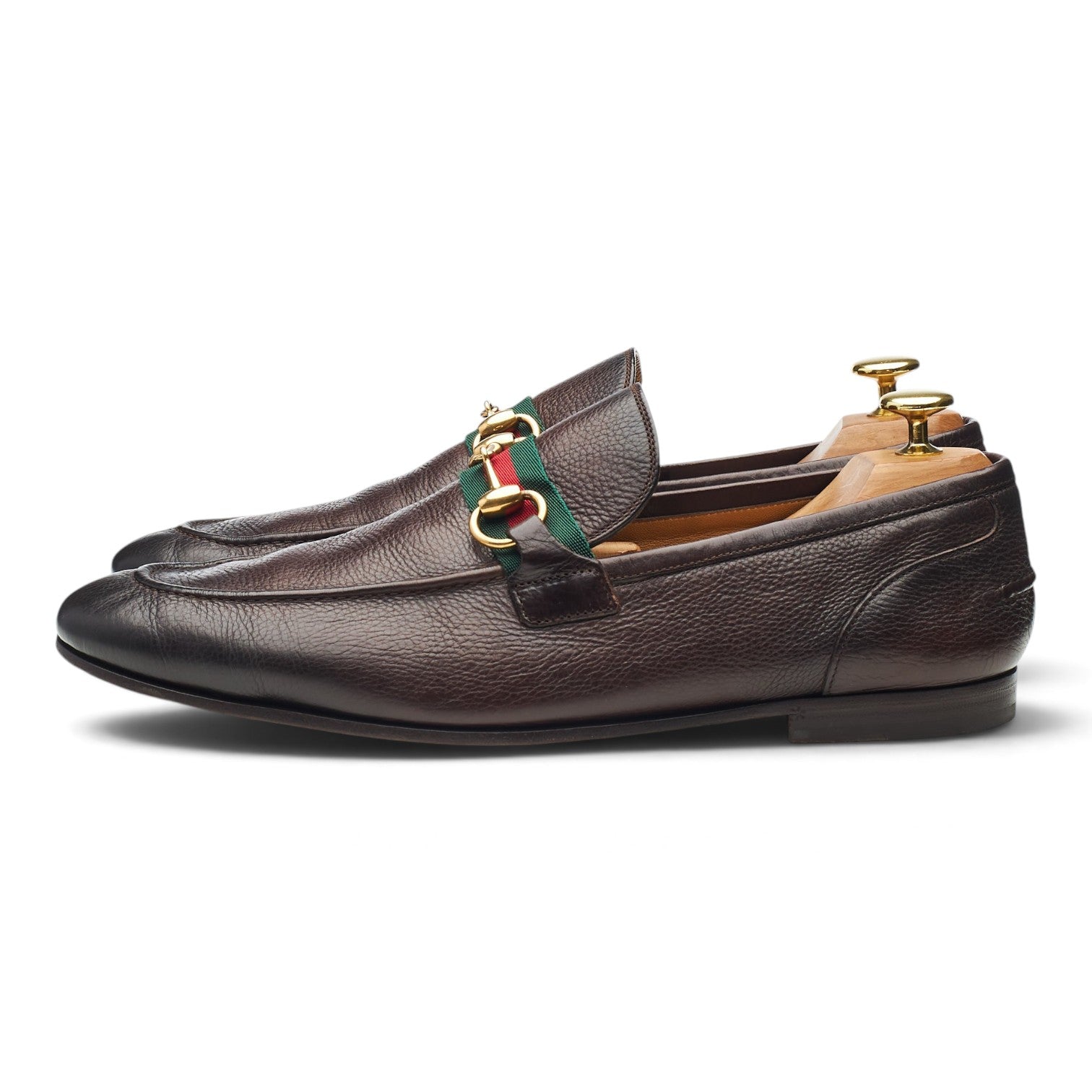 Gucci mocassins cuir à mors marron UK 8.5