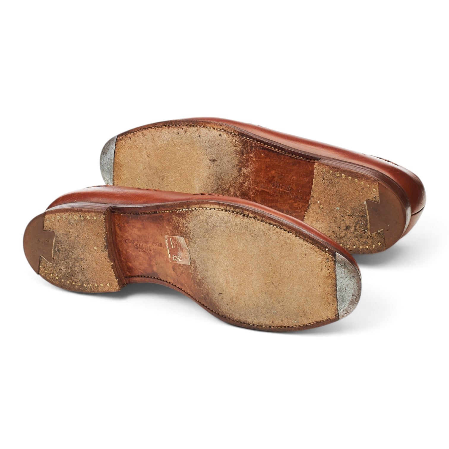 Crockett & Jones Langham mocassin cuir camel pointure 6