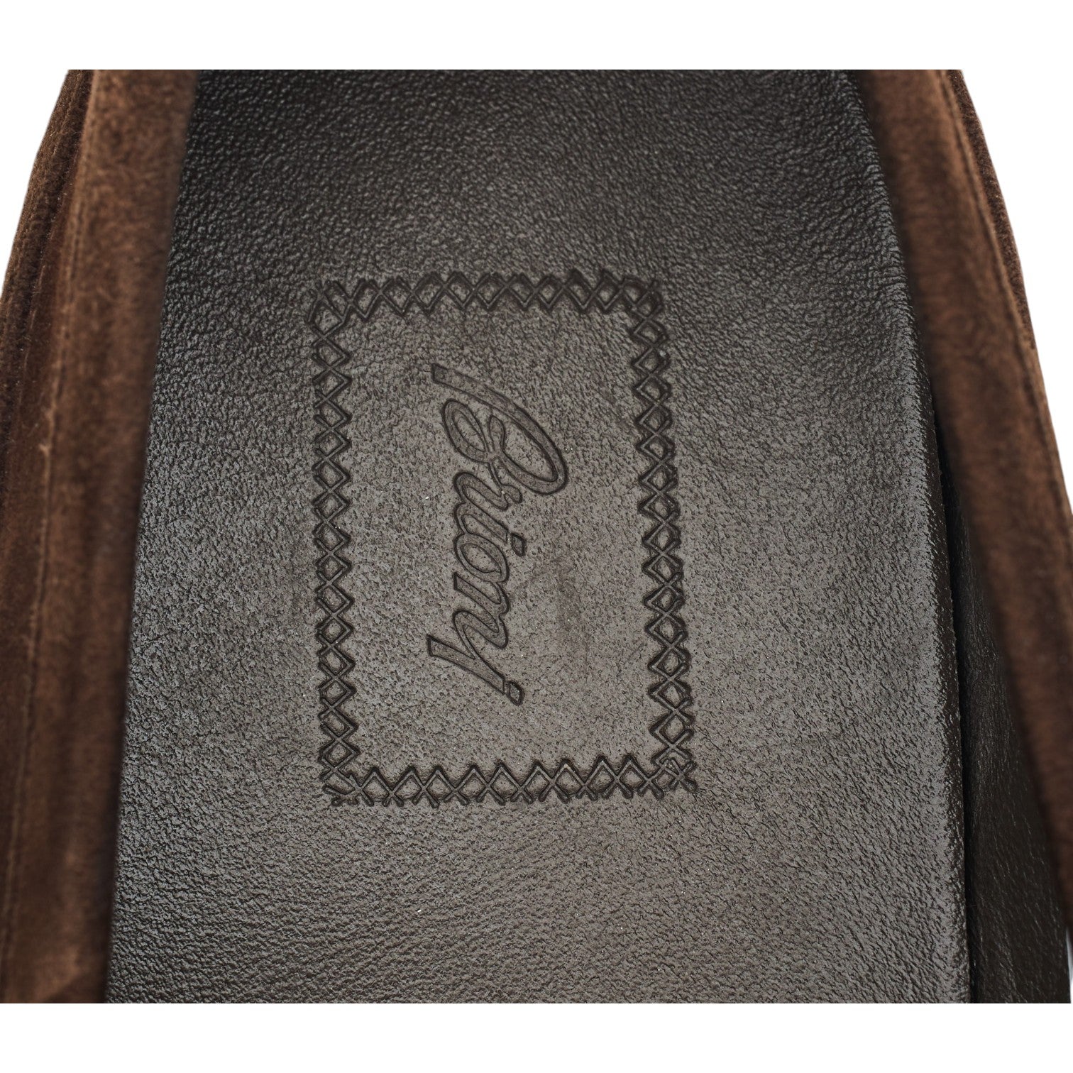 Brioni mocassin penny suède marron 8 UK