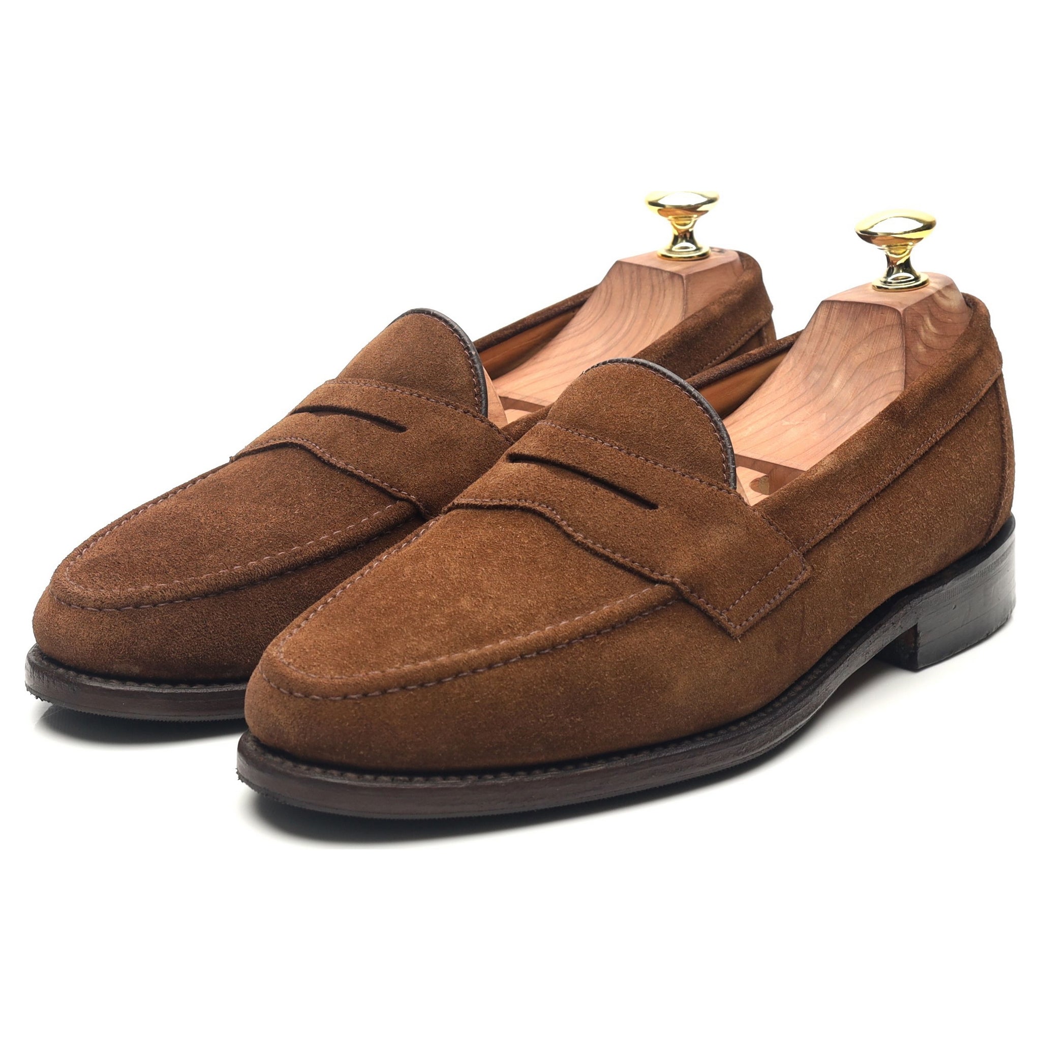Loake Eton mocassins suède marron UK 7.5