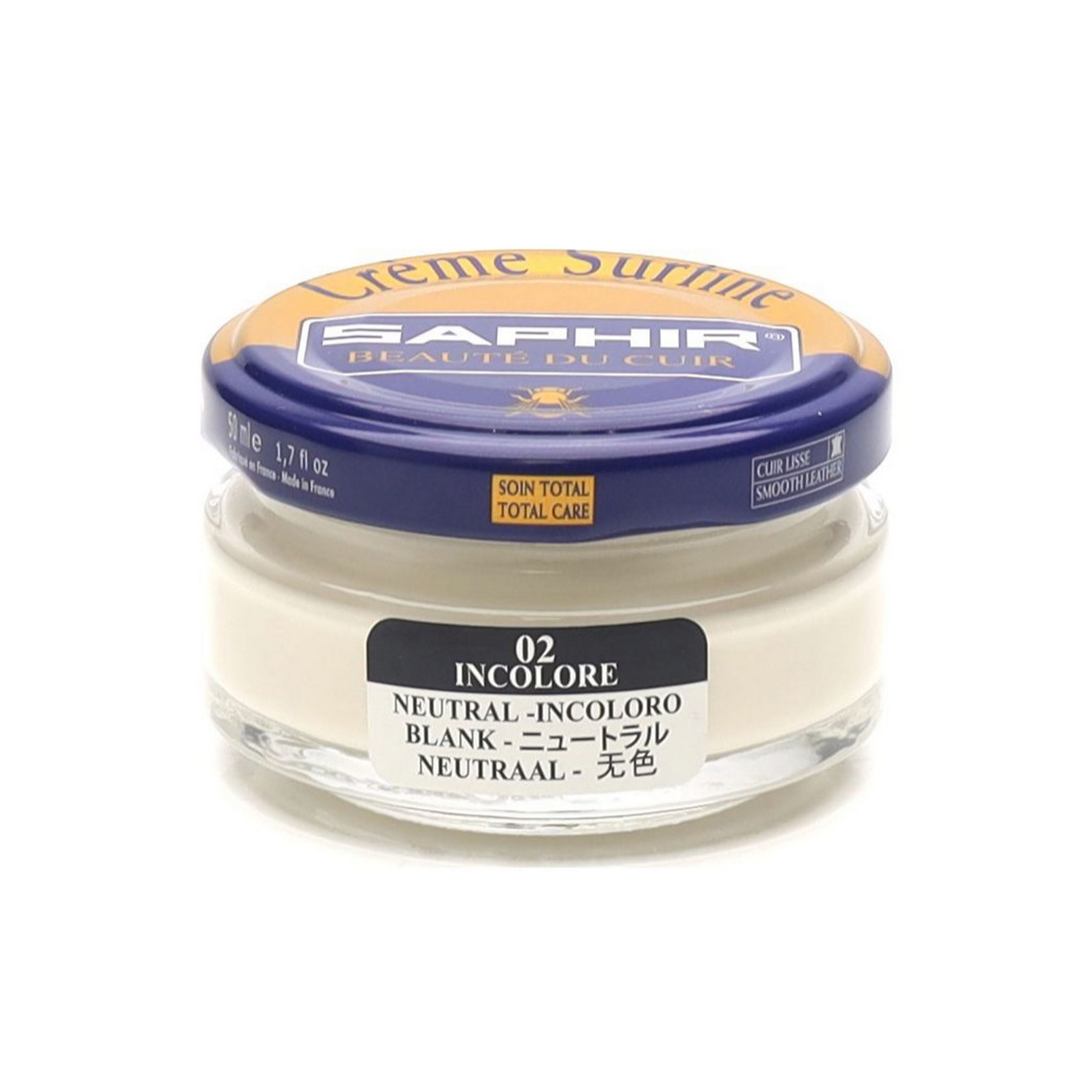 Saphir Crème Surfine cirage cuir 50 ml noir 01 nourrissant