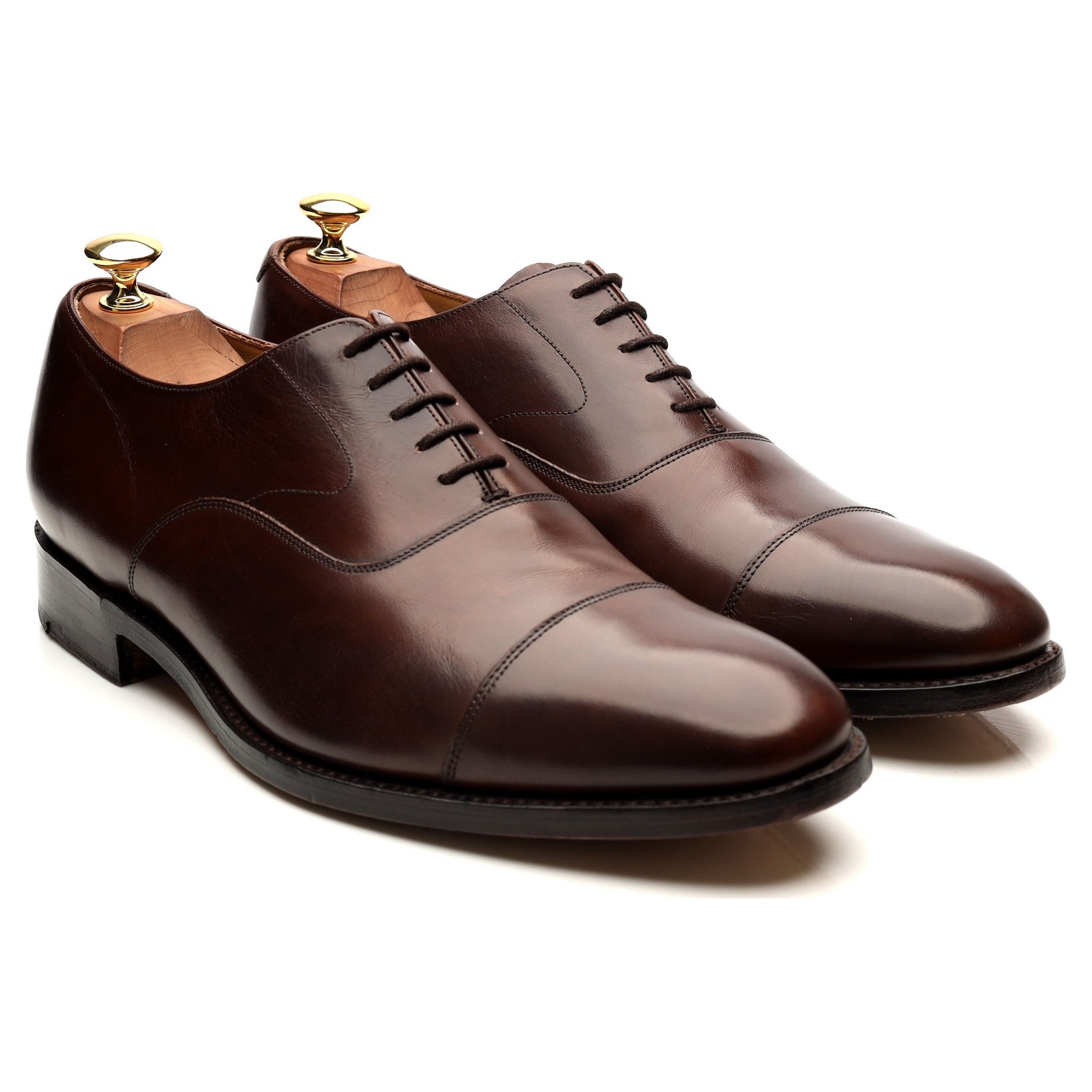 Barker Malvern Oxford cuir marron pointure UK 9