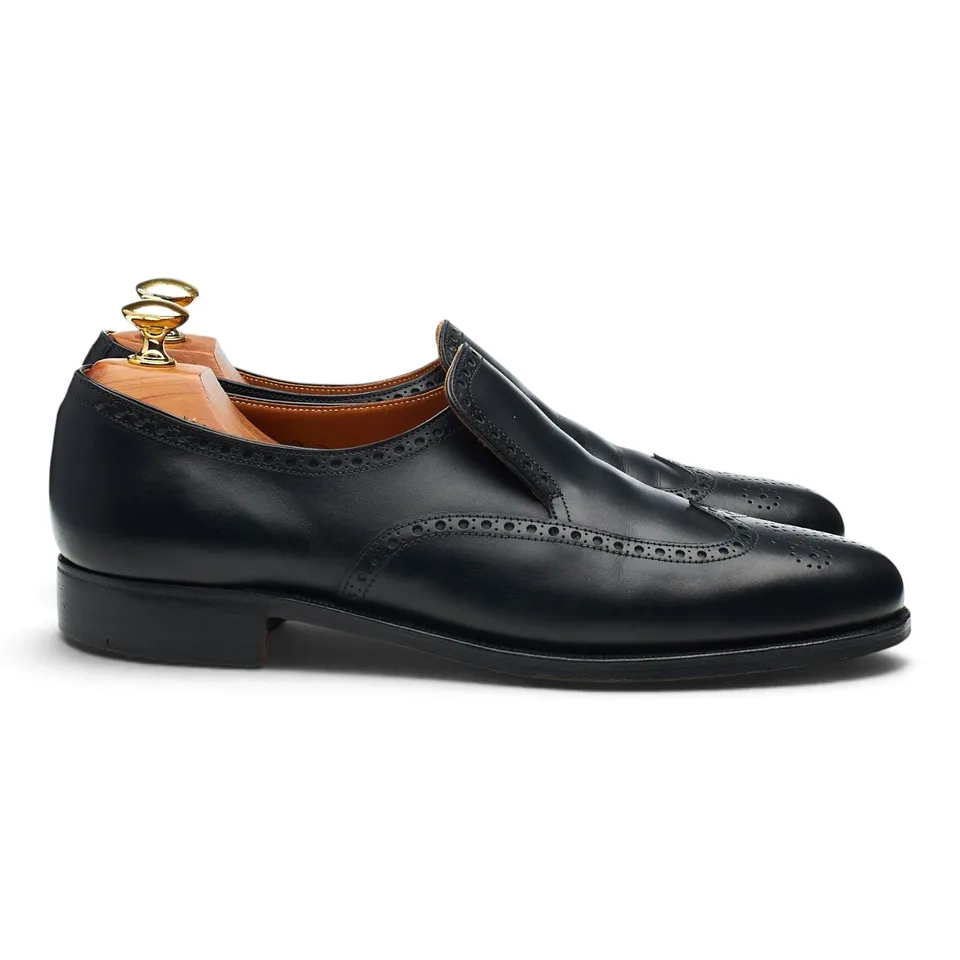 Crockett & Jones mocassins cuir noir pointure UK 7.5