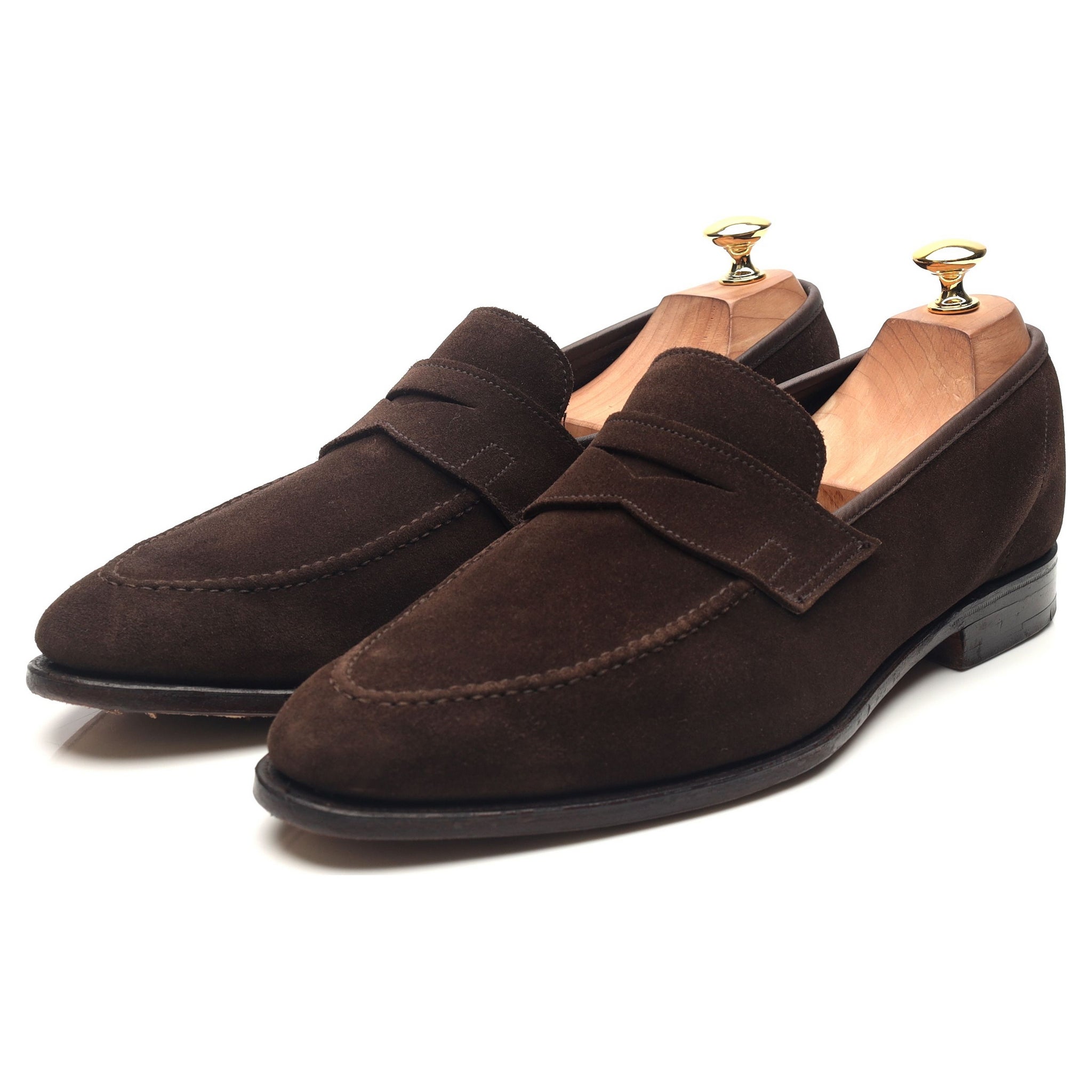 Crockett & Jones Teign mocassins daim marron 10 UK