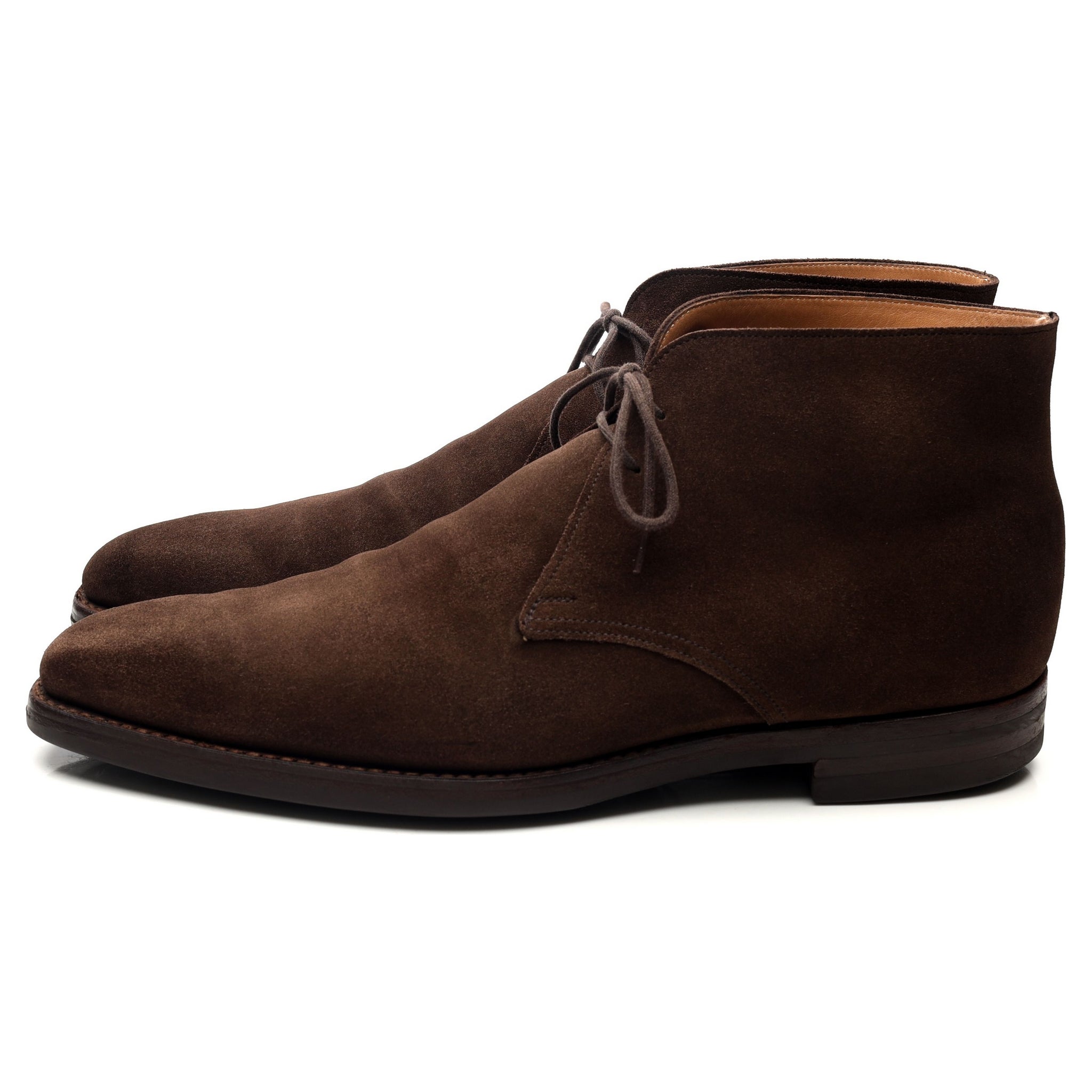 Crockett & Jones Tetbury bottines daim marron UK 10