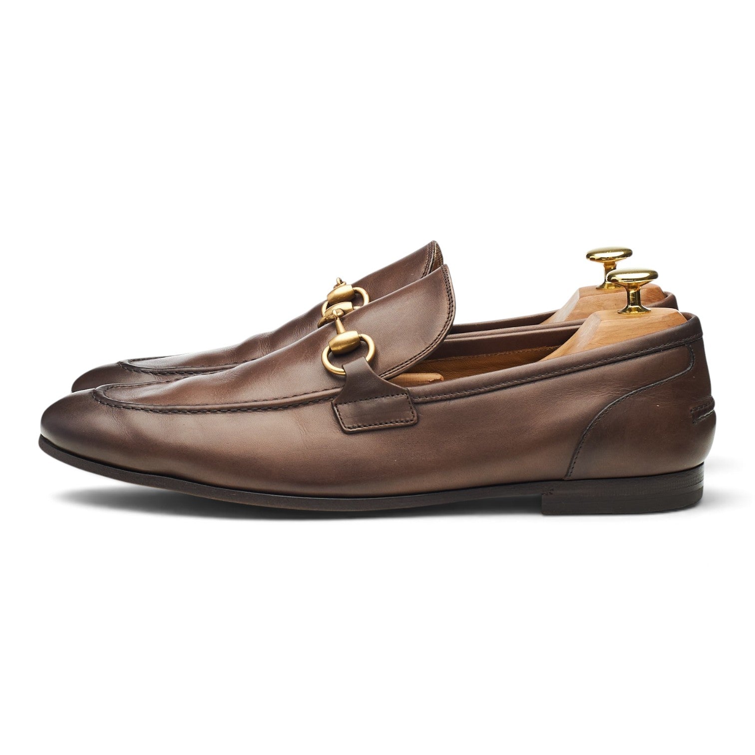 Gucci Jordaan mocassin mors cuir marron 8,5 UK