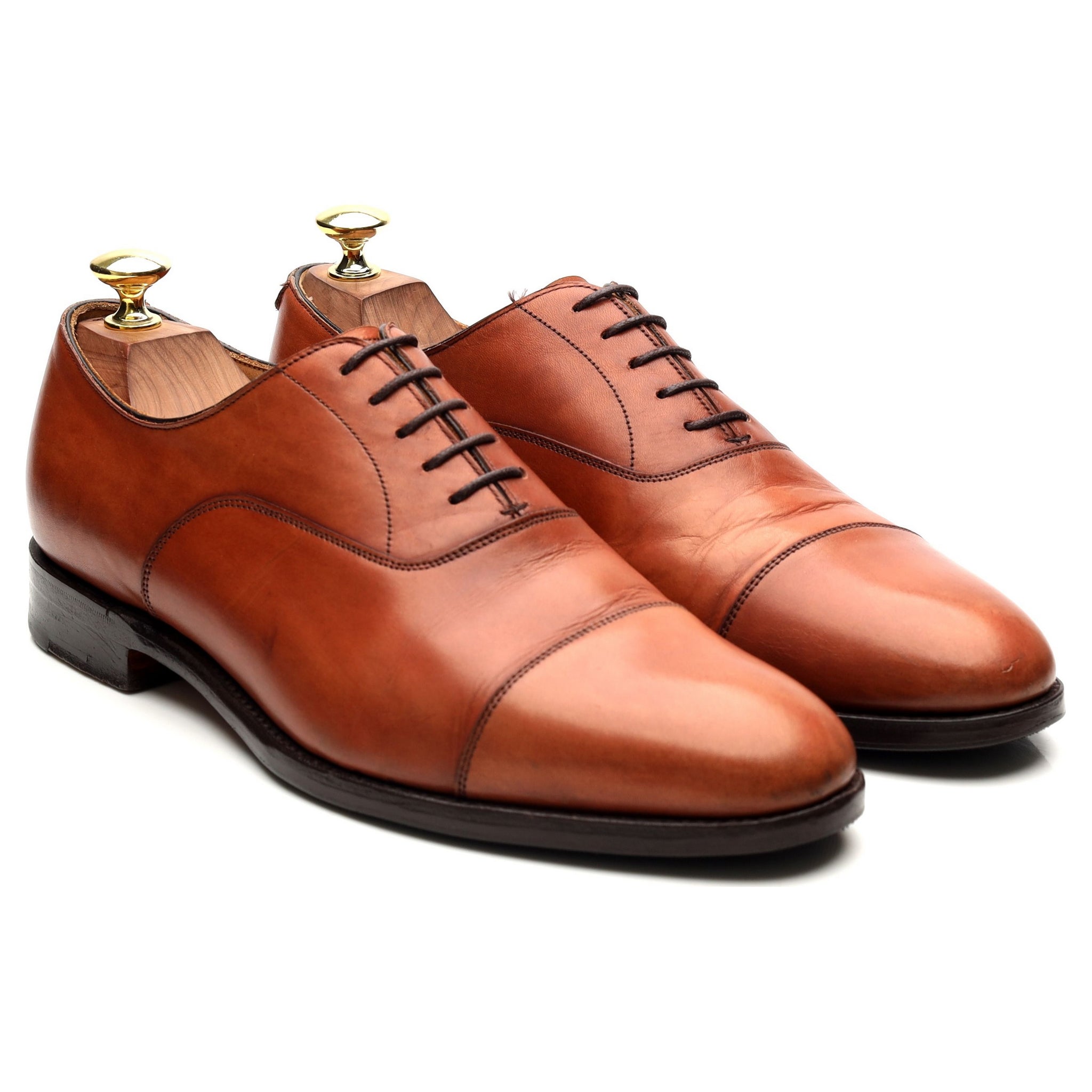 New & Lingwood oxford cuir marron 8.5 UK