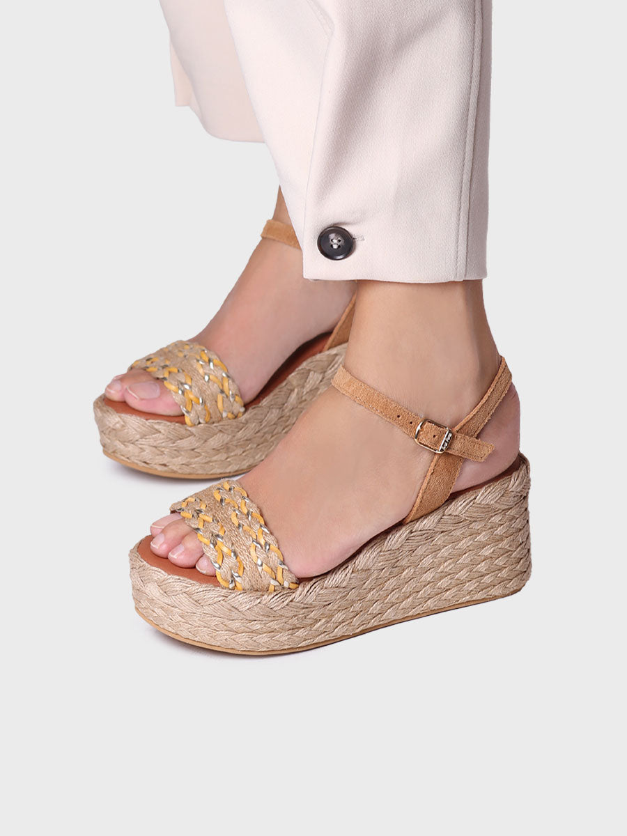 Toni Pons Rosalia espadrille cuir boucle 7 cm