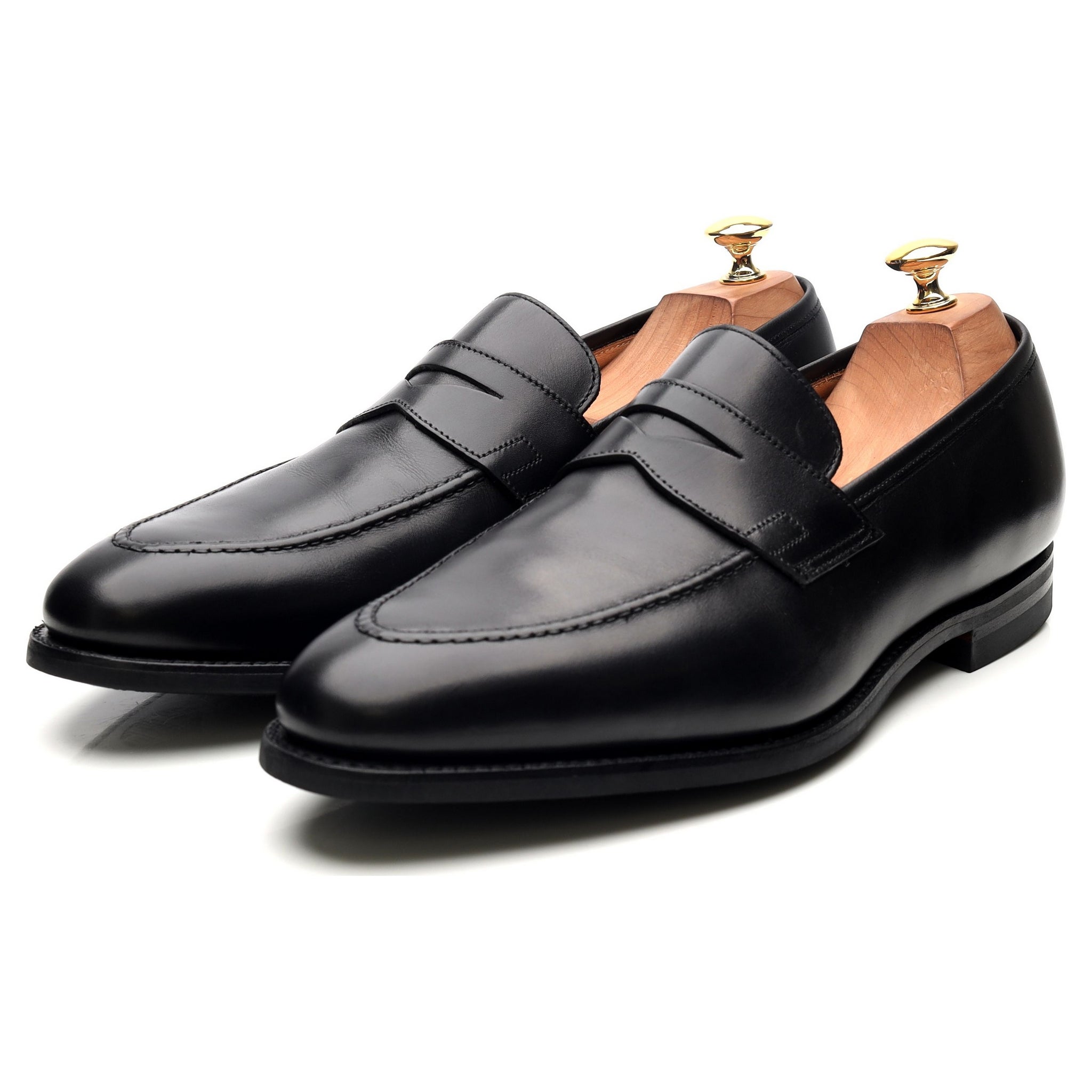 Crockett & Jones Sydney mocassins cuir noir UK 10