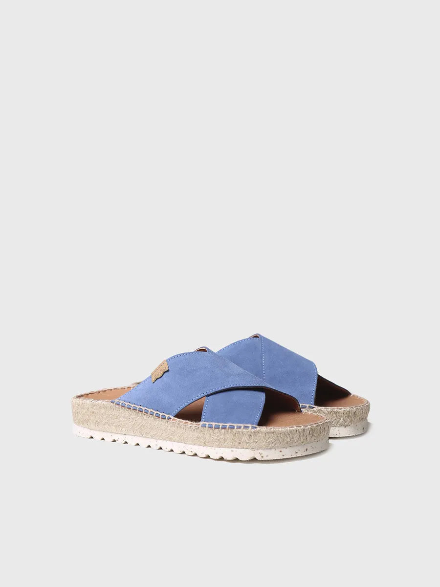 Toni Pons Bali-A sandale plate cuir indigo