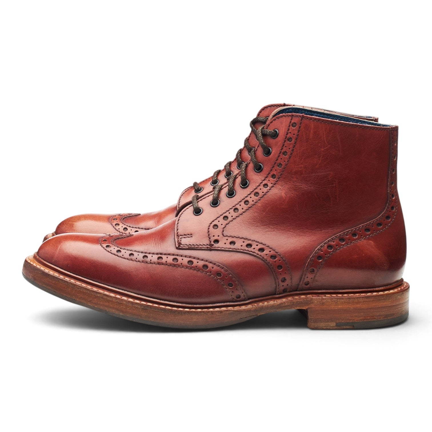 Barker Butcher bottes cuir marron UK 7