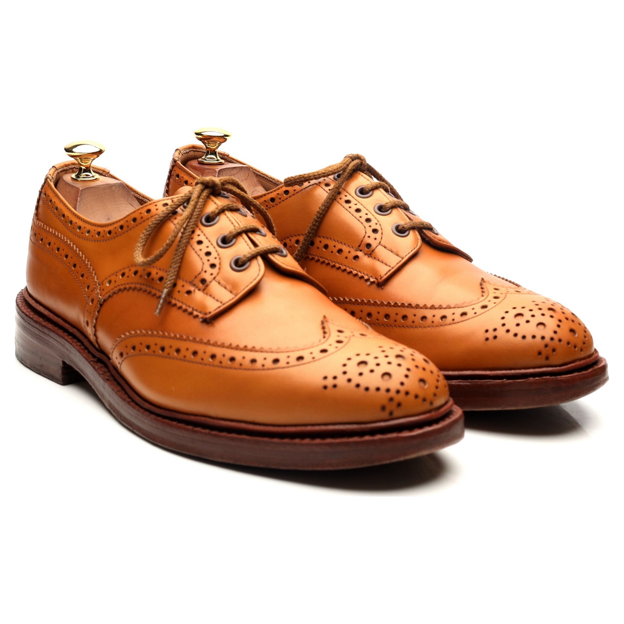 Tricker's Bourton derby cuir camel pointure UK 9.5