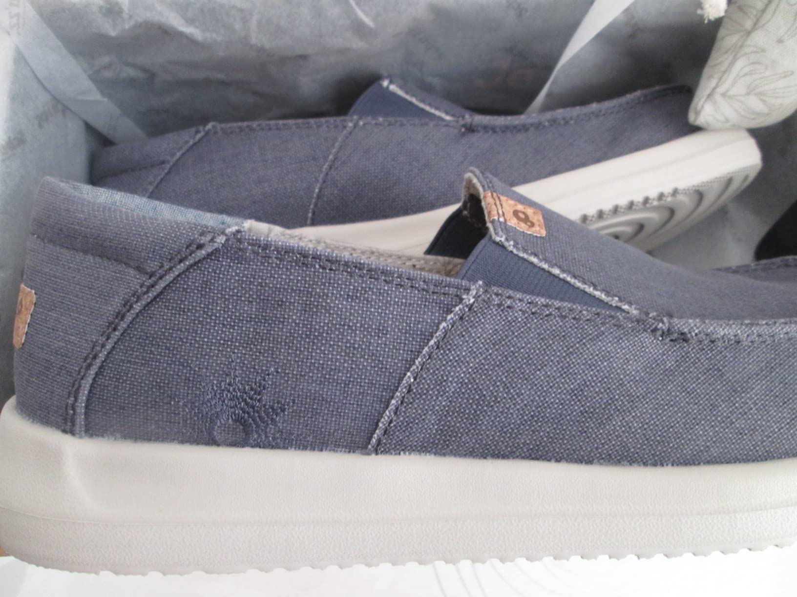 Schu'zz Manon Mocassin Femme Lin et Coton Respirant