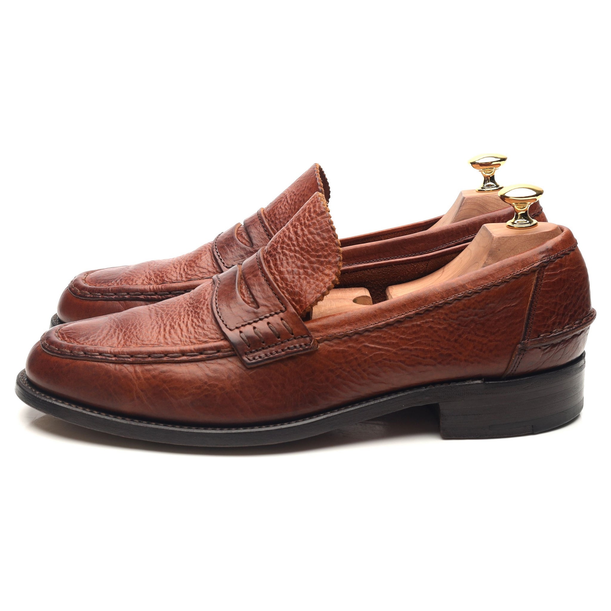 Barker penny mocassin cuir grainé marron UK 9,5 confort