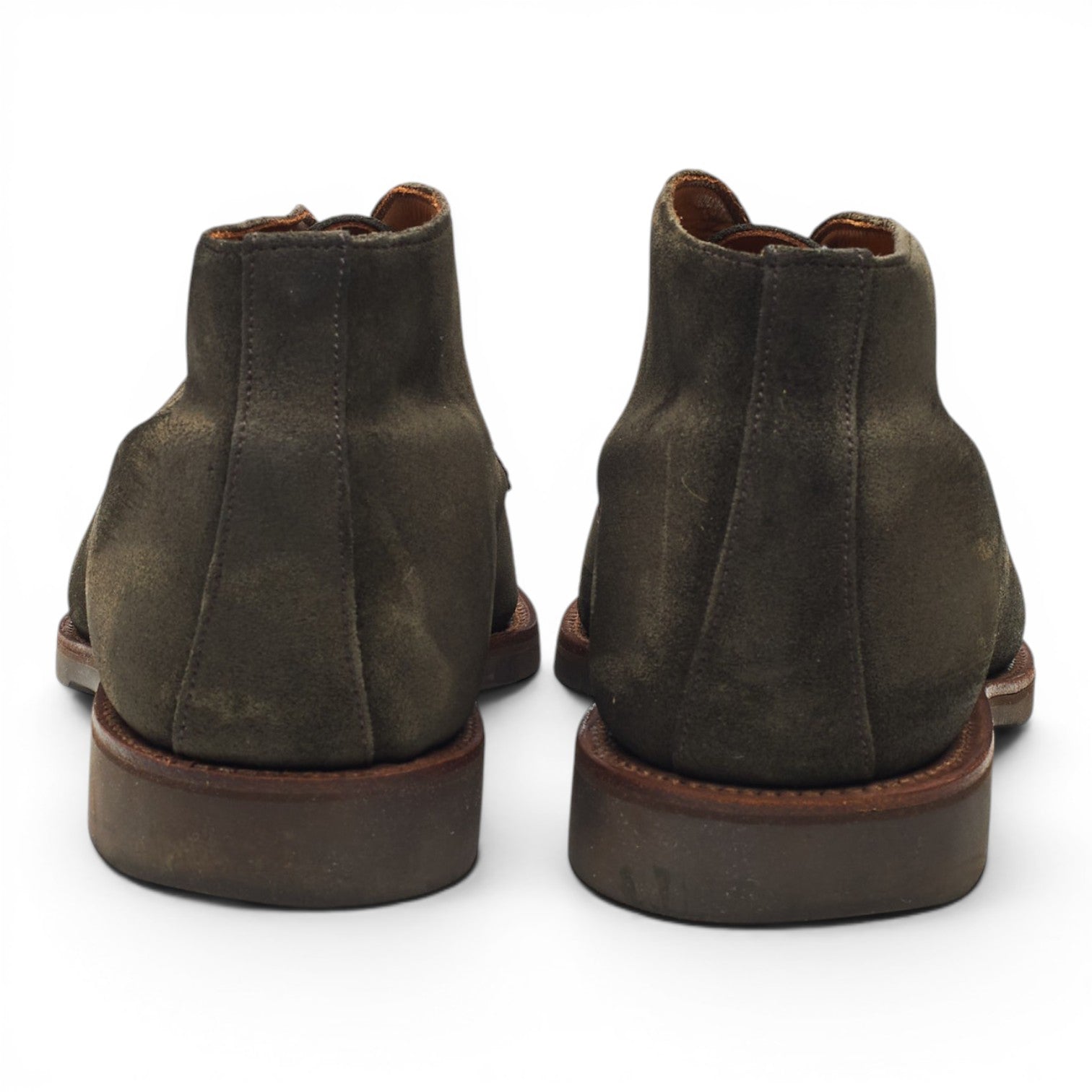 Crockett & Jones Bibury boots chukka daim vert UK 7.5
