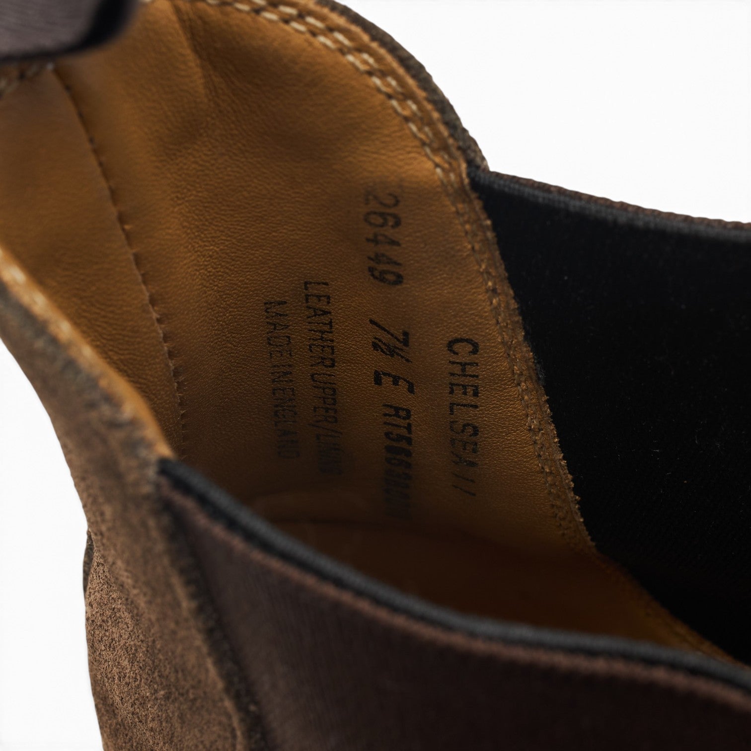 Crockett & Jones Chelsea 11 bottines chelsea daim marron 41,5