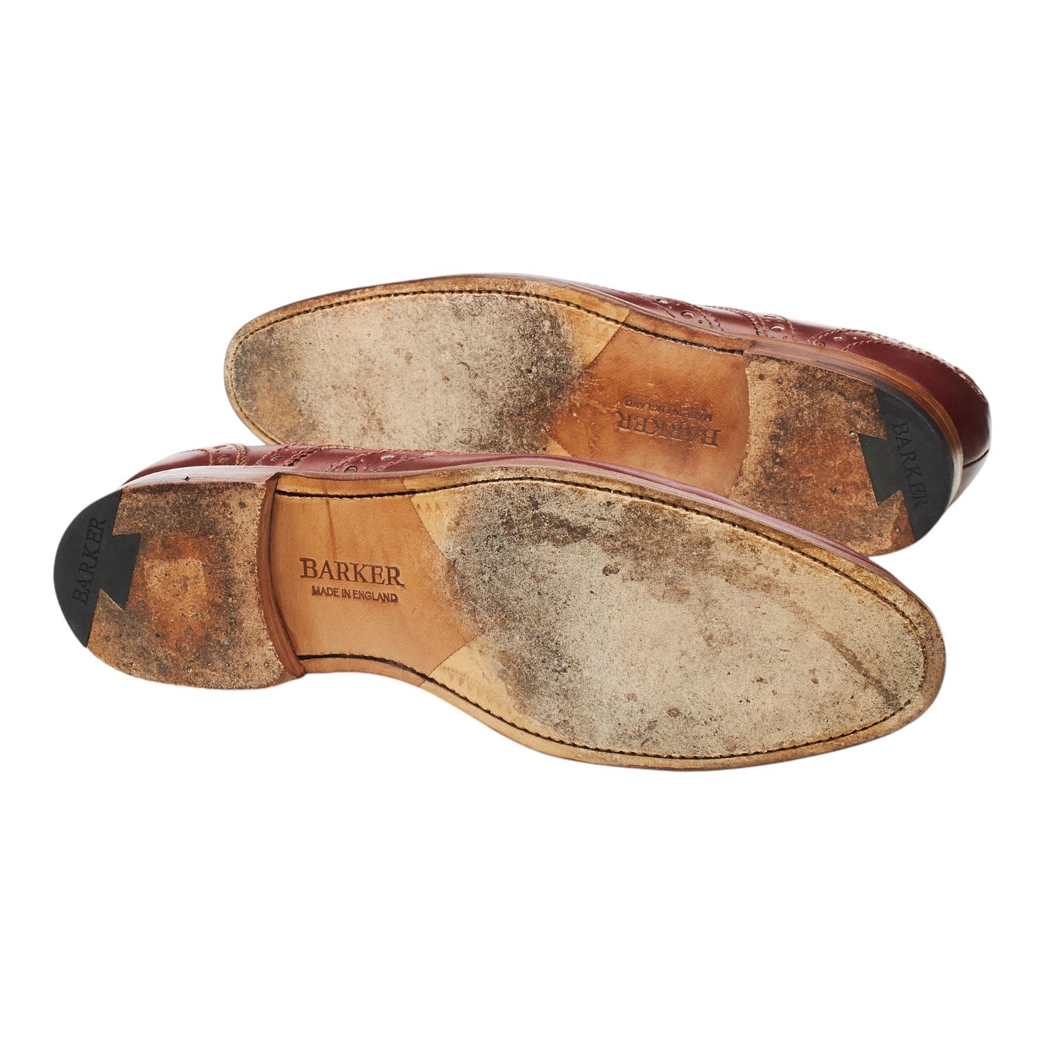 Barker Thompson derby cuir marron 7.5 large semelle cuir