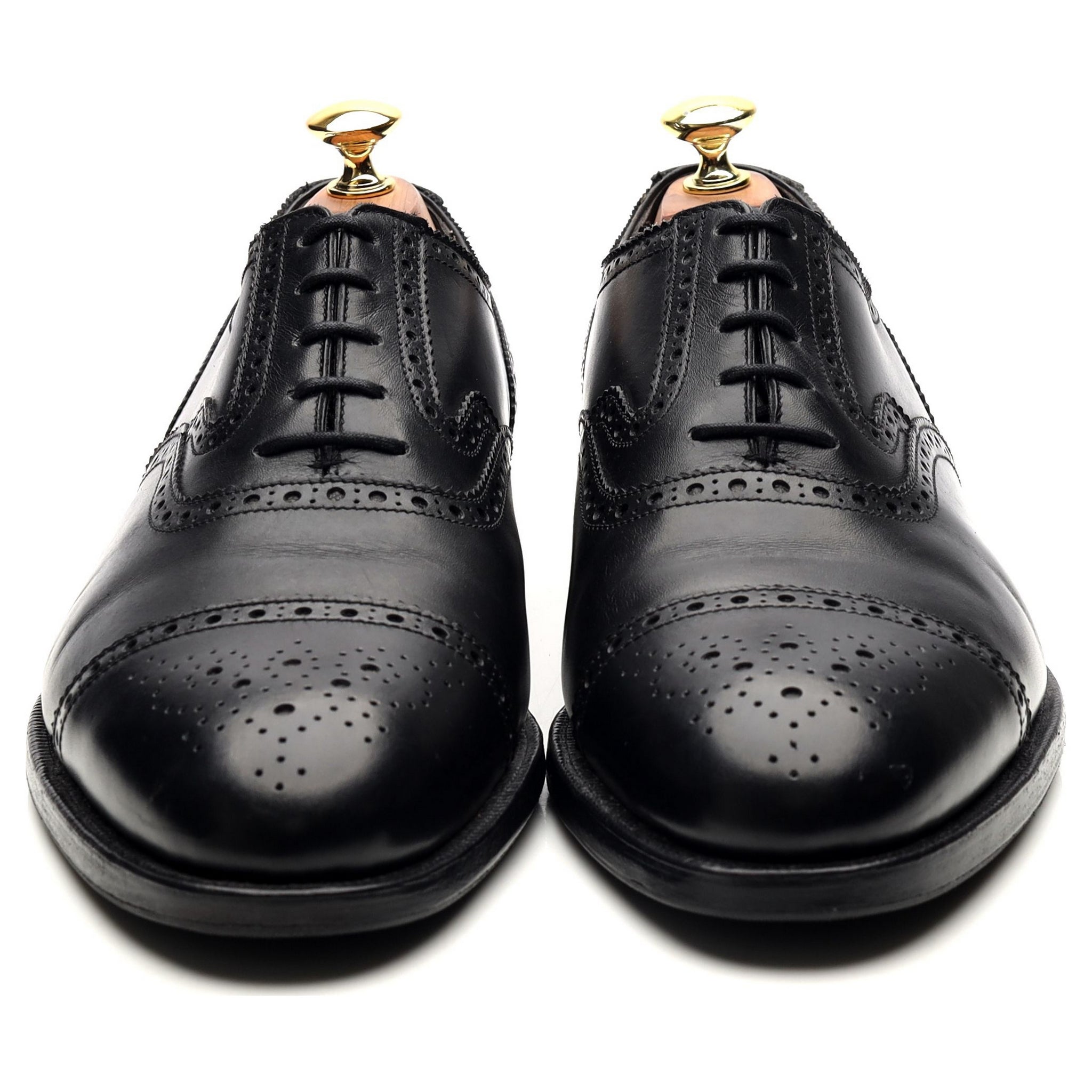 Gordon Scott oxford brogues cuir noir UK 8