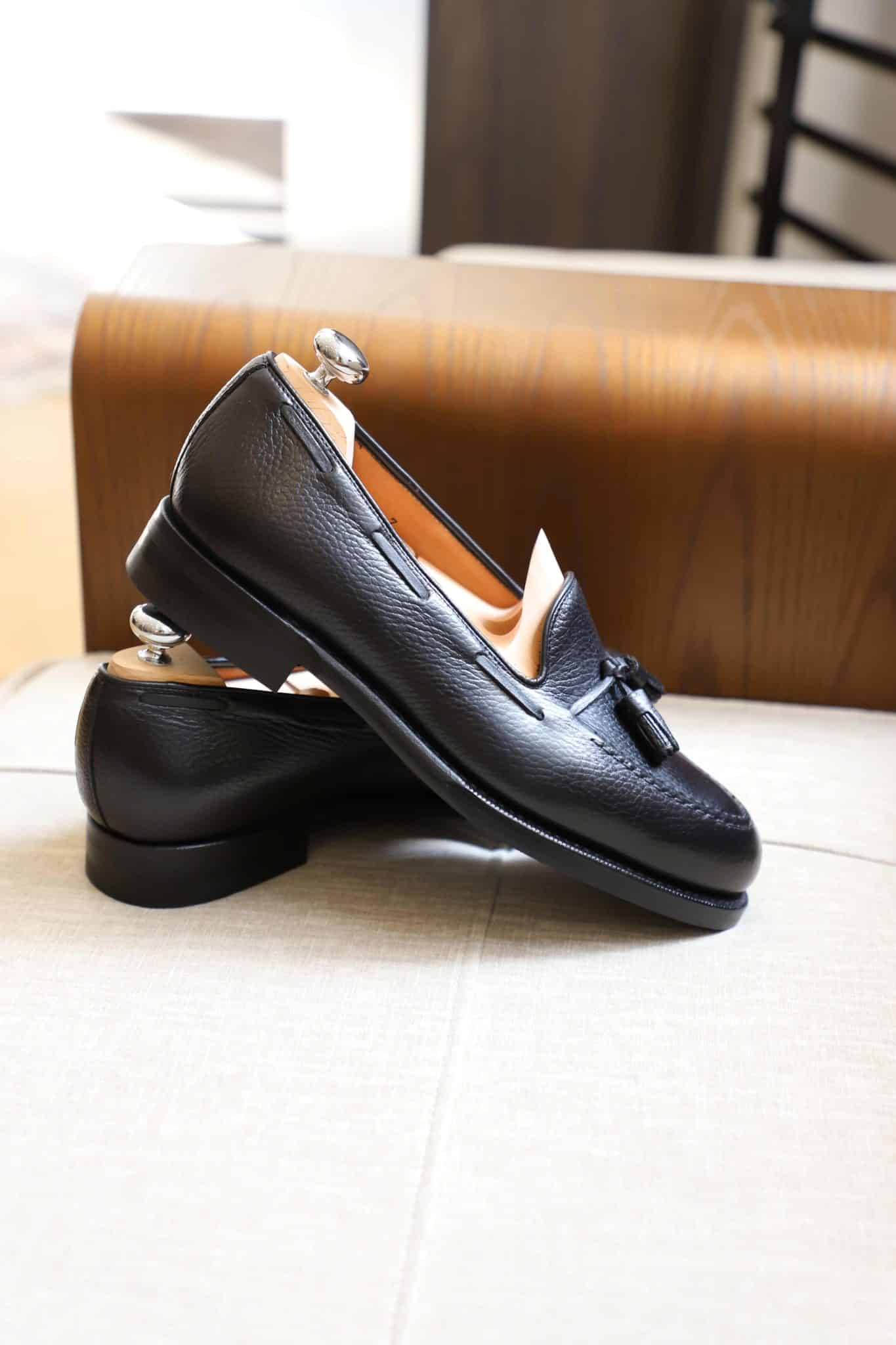 Malfroid Goodwood mocassin à pampilles cuir grainé