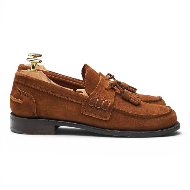 Cheaney Polly mocassins daim marron femme UK 3