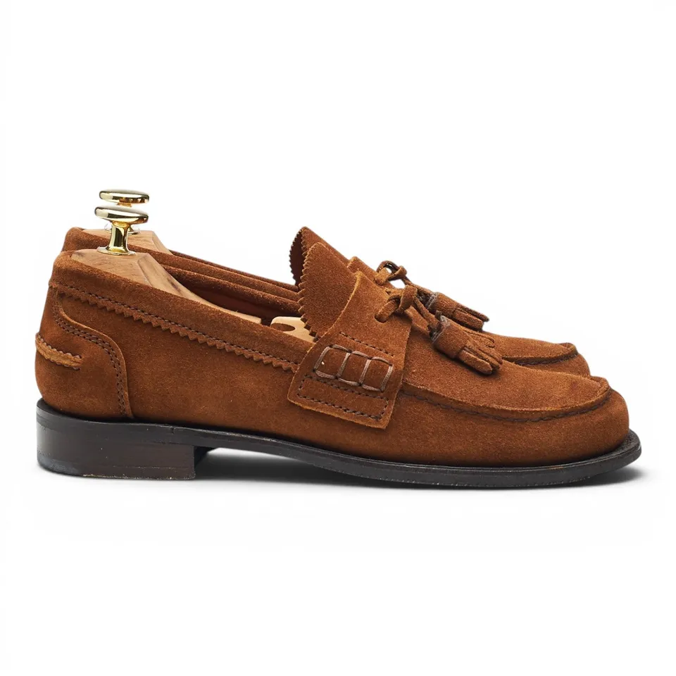 Cheaney Polly mocassins daim marron femme UK 3