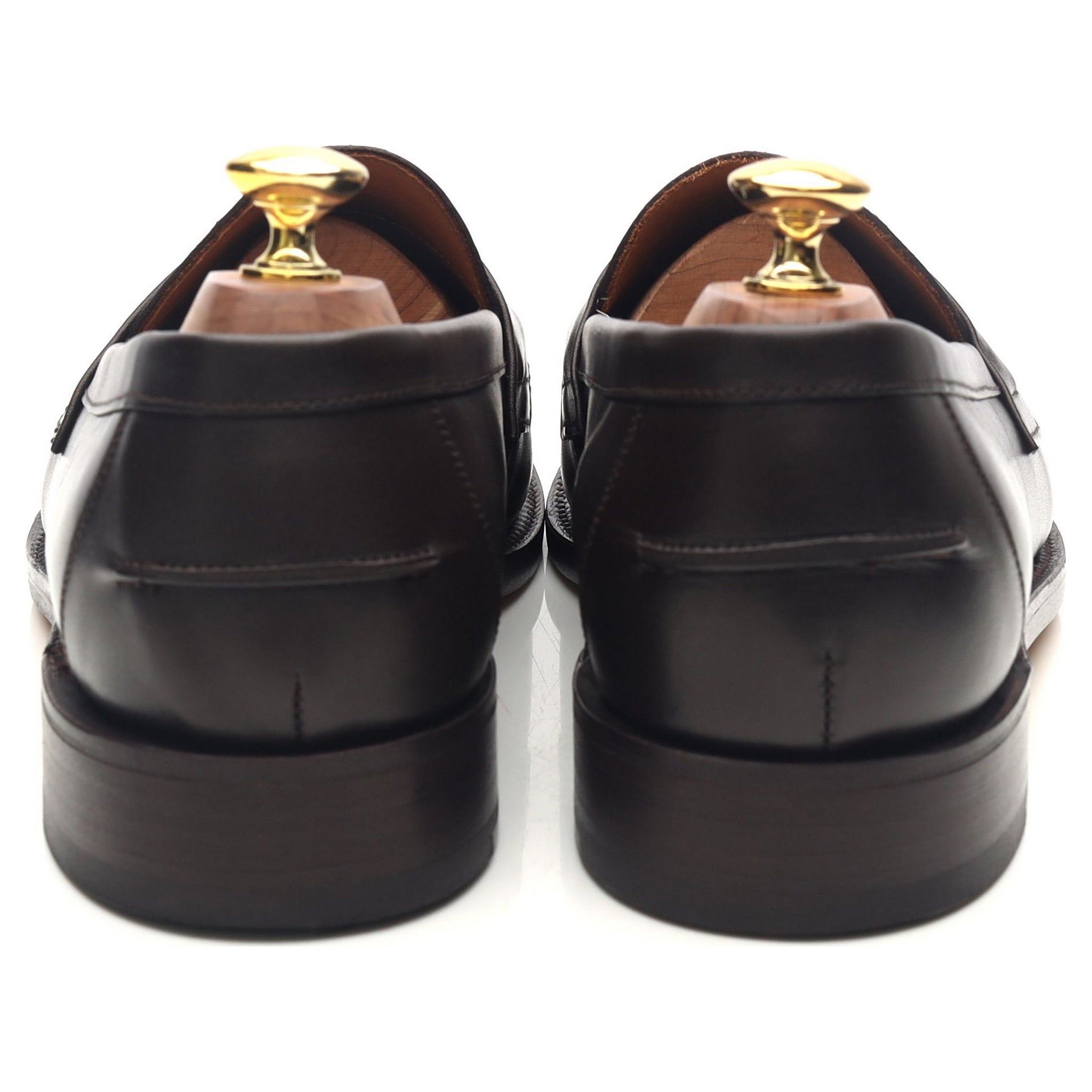 Sanders Madrid mocassins cuir marron foncé UK 8.5