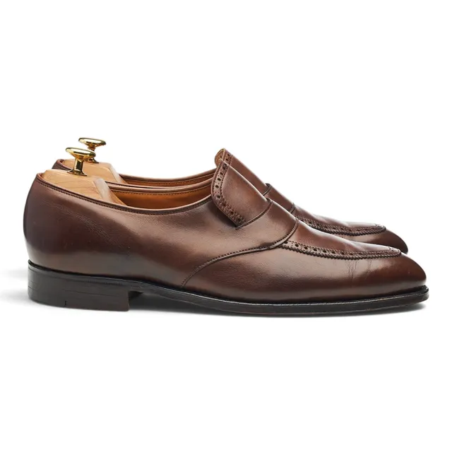 George Cleverley mocassin cuir marron UK 8,5